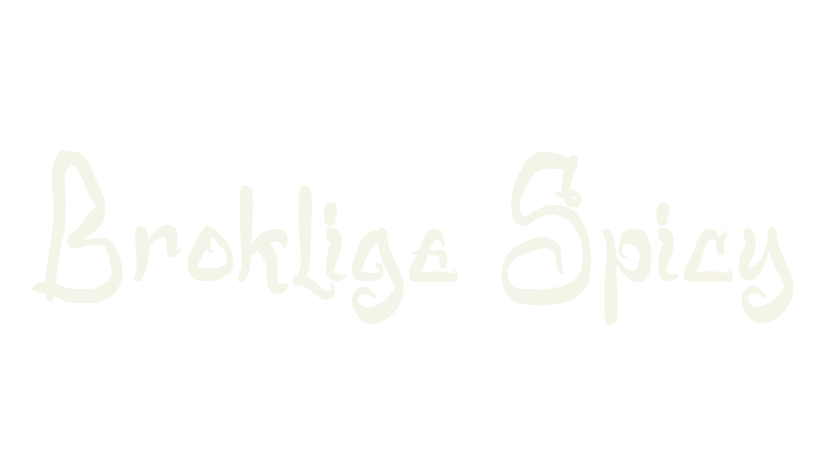 Broklige Spicy, script font preview