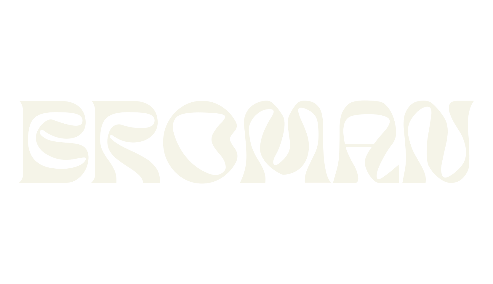 BROMAN, unique font preview