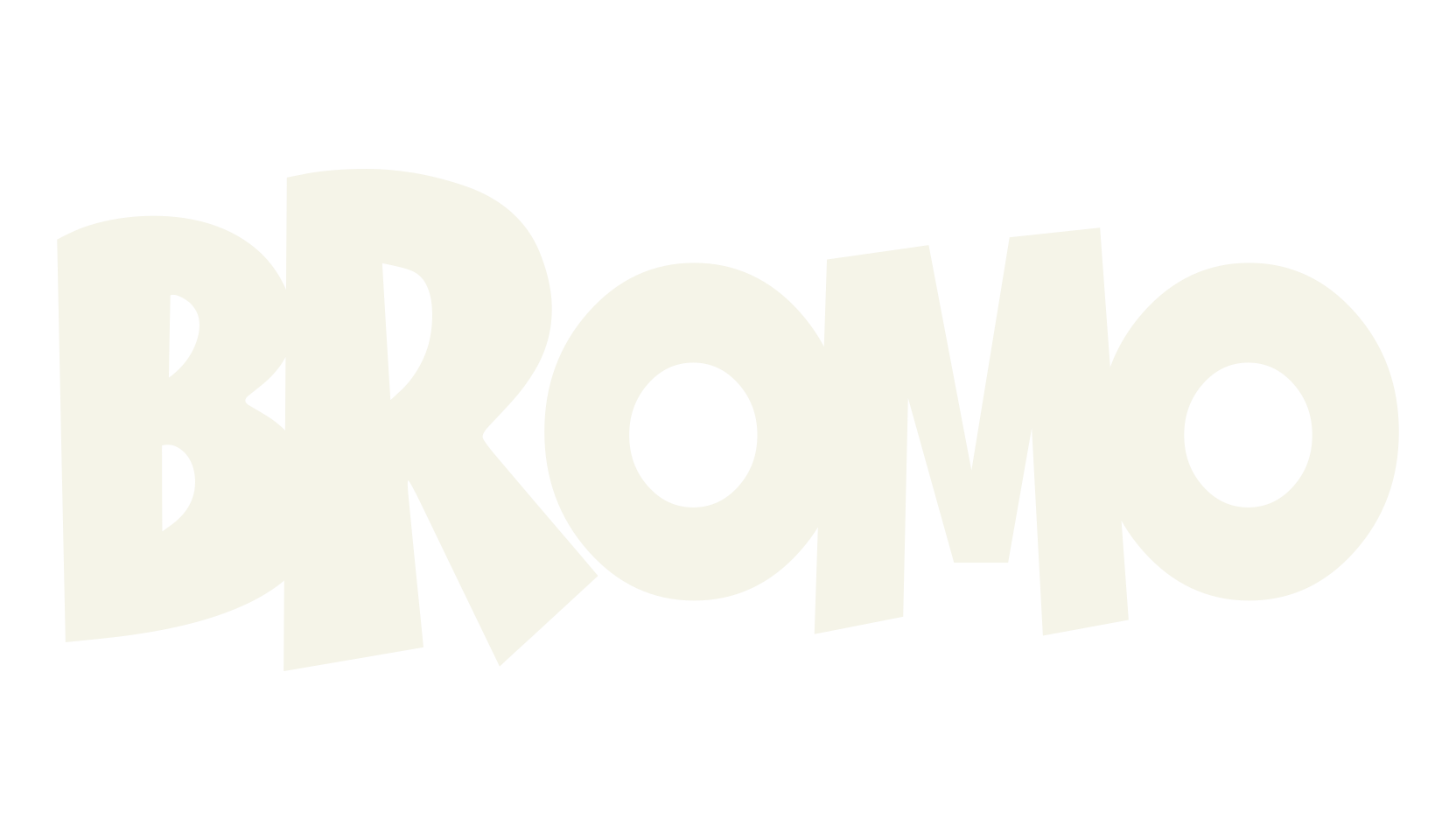 BROMO, cartoon font preview