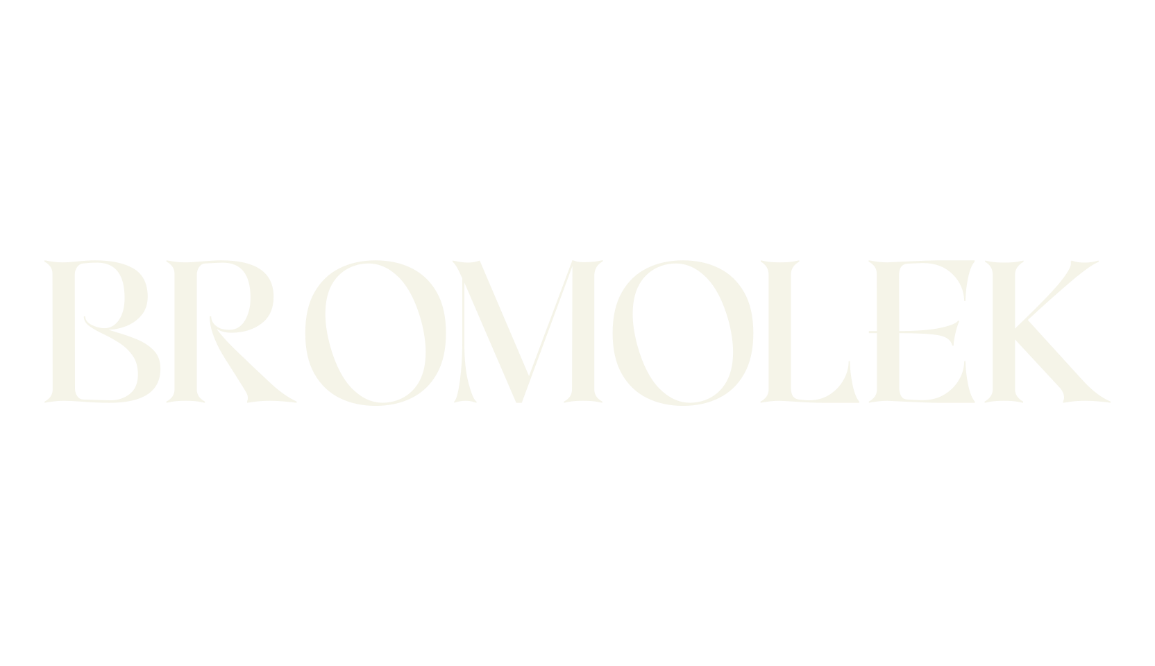 Bromolek, serif font preview