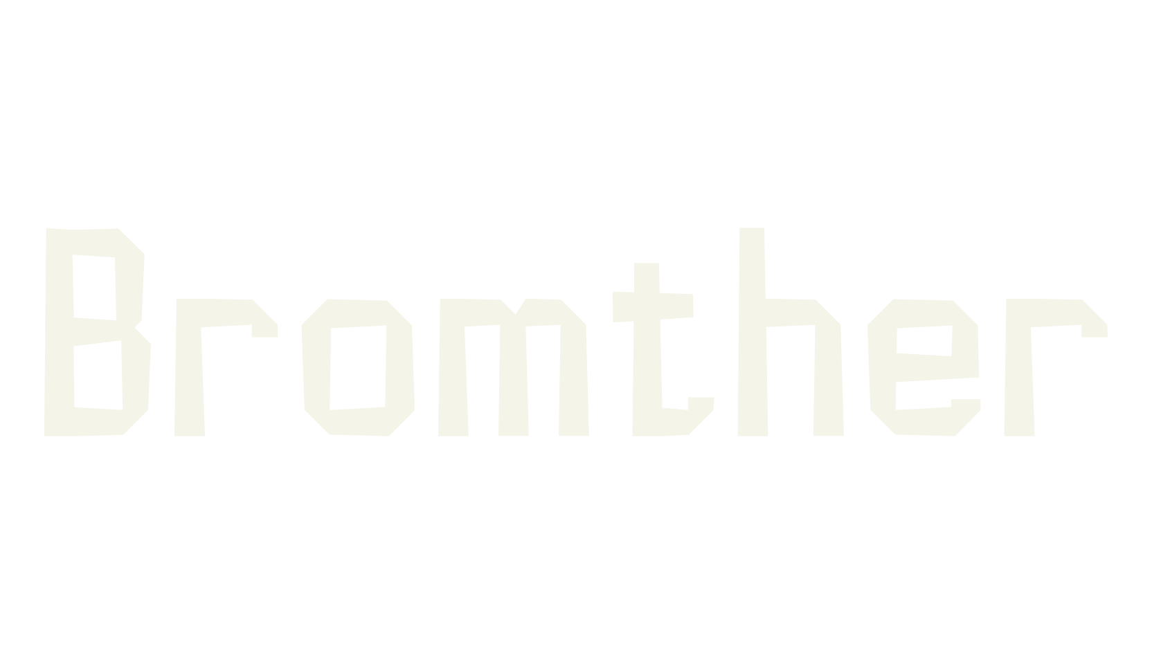 Bromther, serif font preview