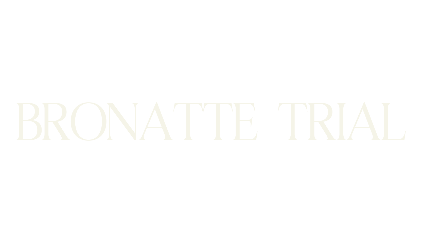 Bronatte Trial, serif font preview