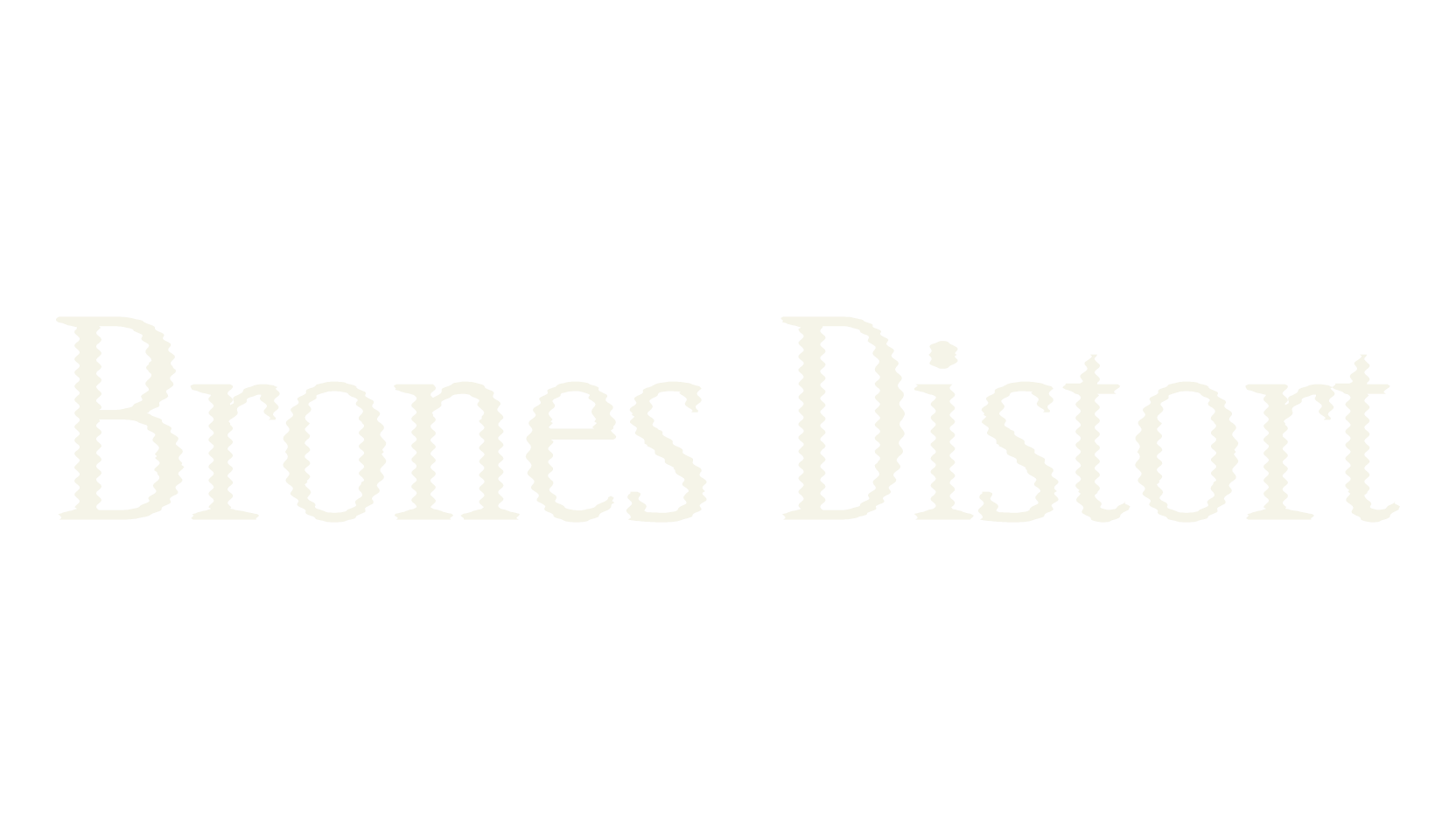 Brones Distort, sans font preview