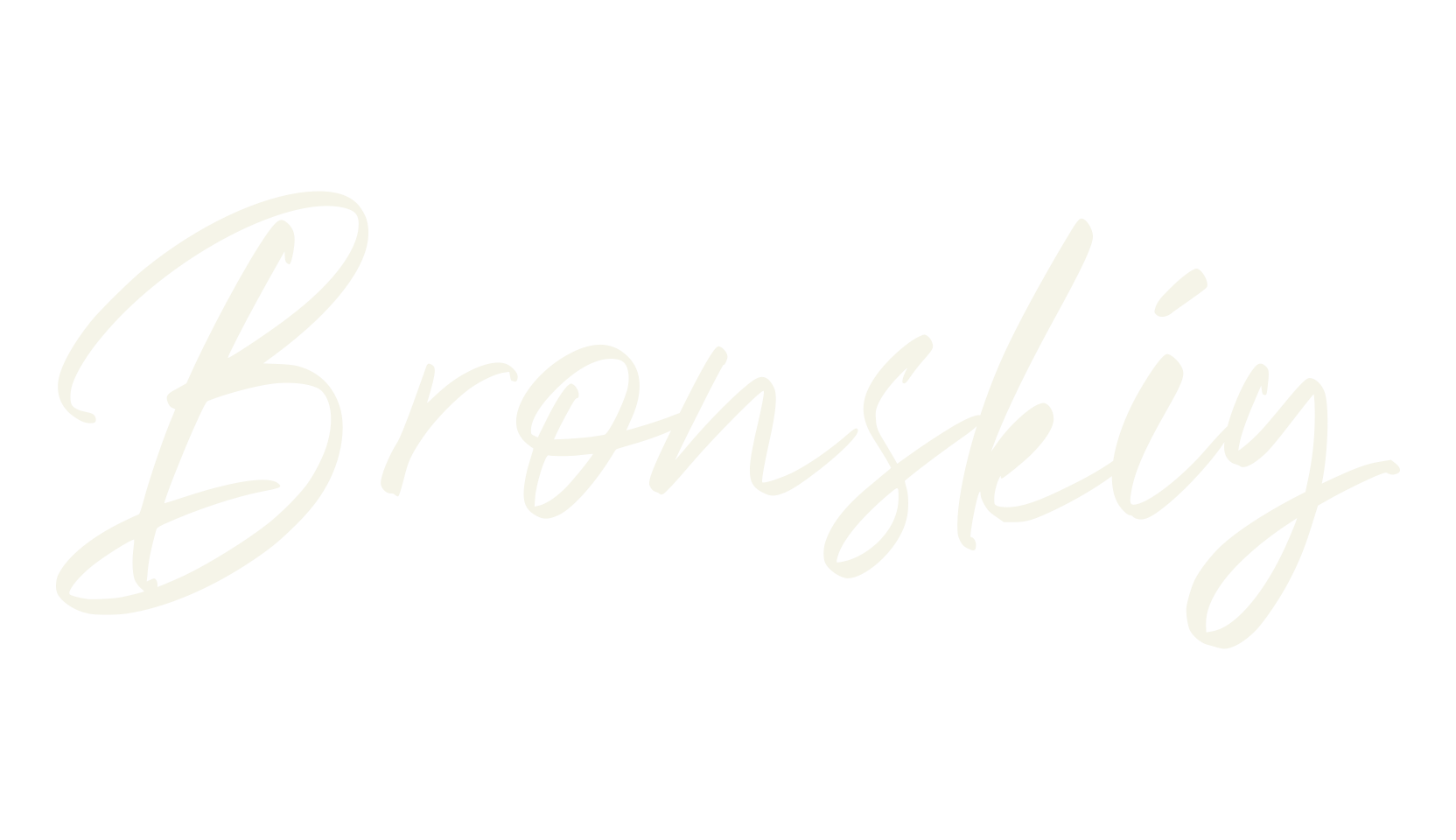 Bronskiy, handwritten font preview