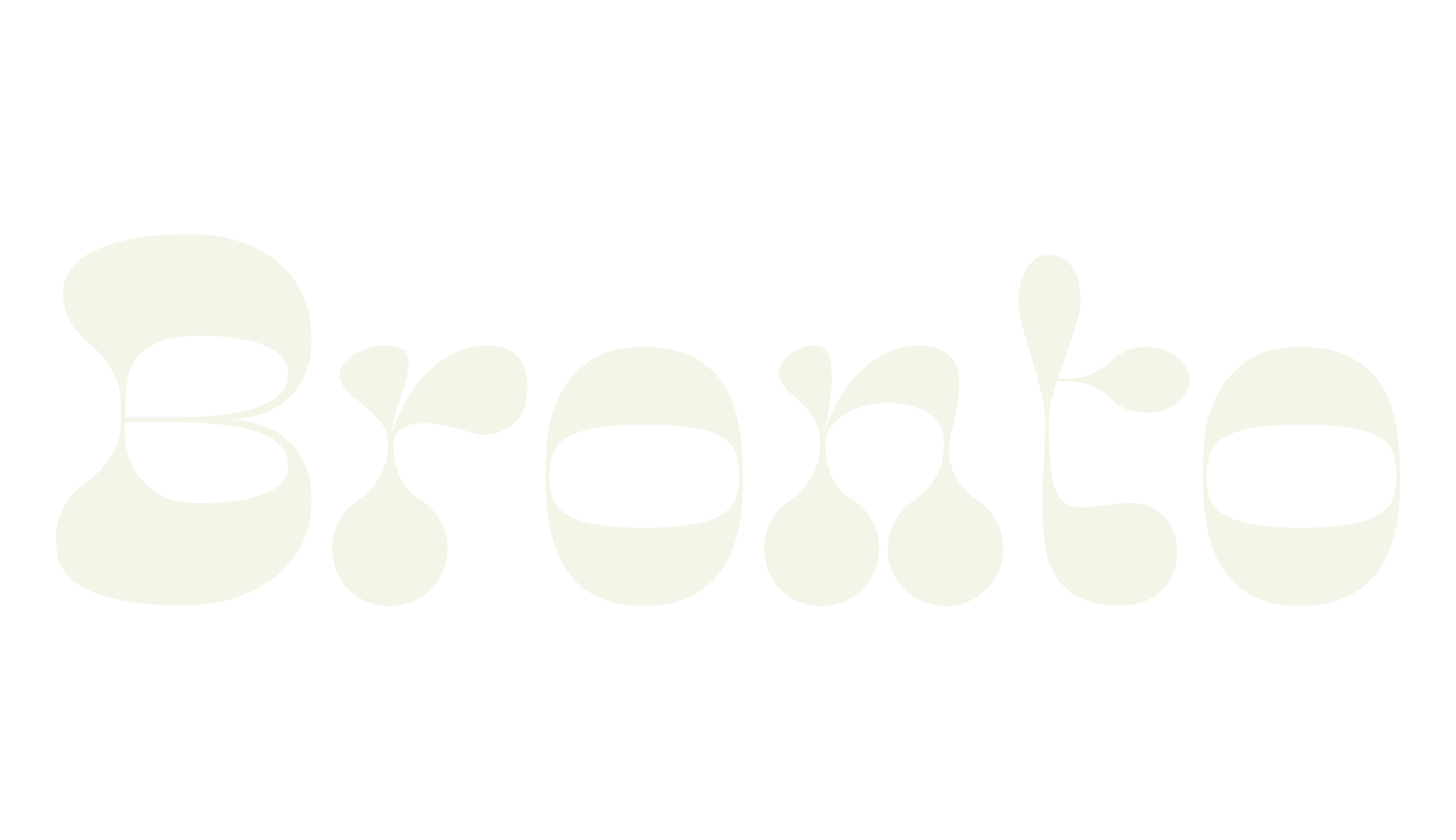 Bronto, psychedelic font preview