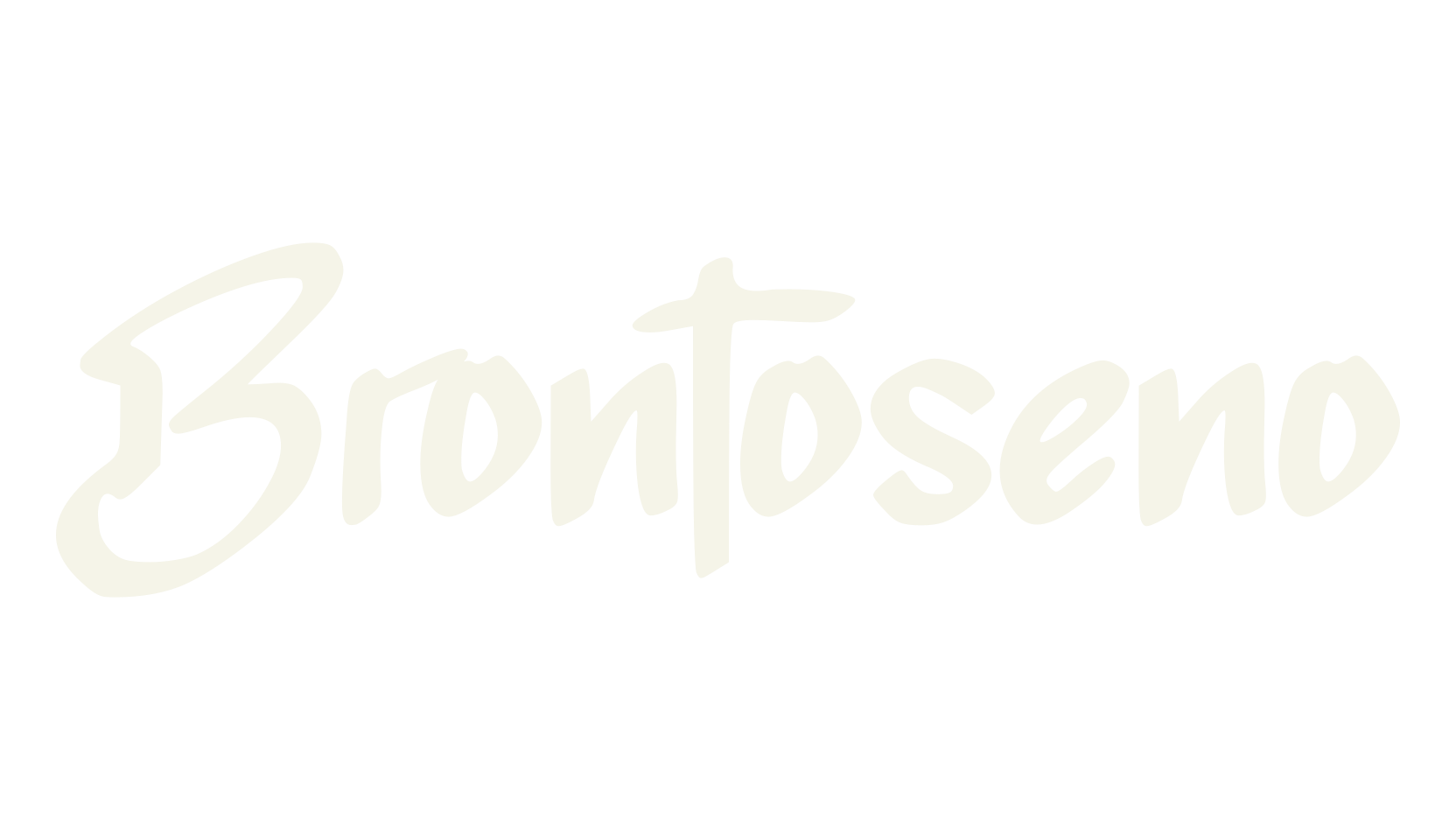 Brontoseno, handwriting font preview