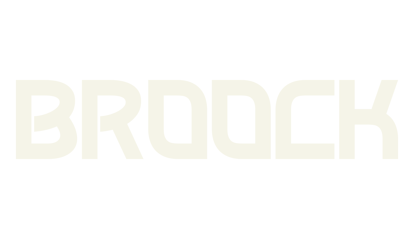 BROOCK, bold font preview