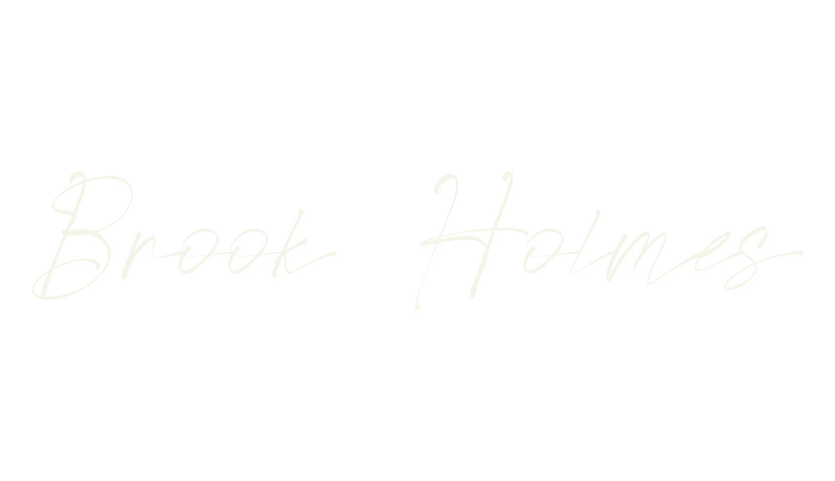Brook Holmes, signature font preview