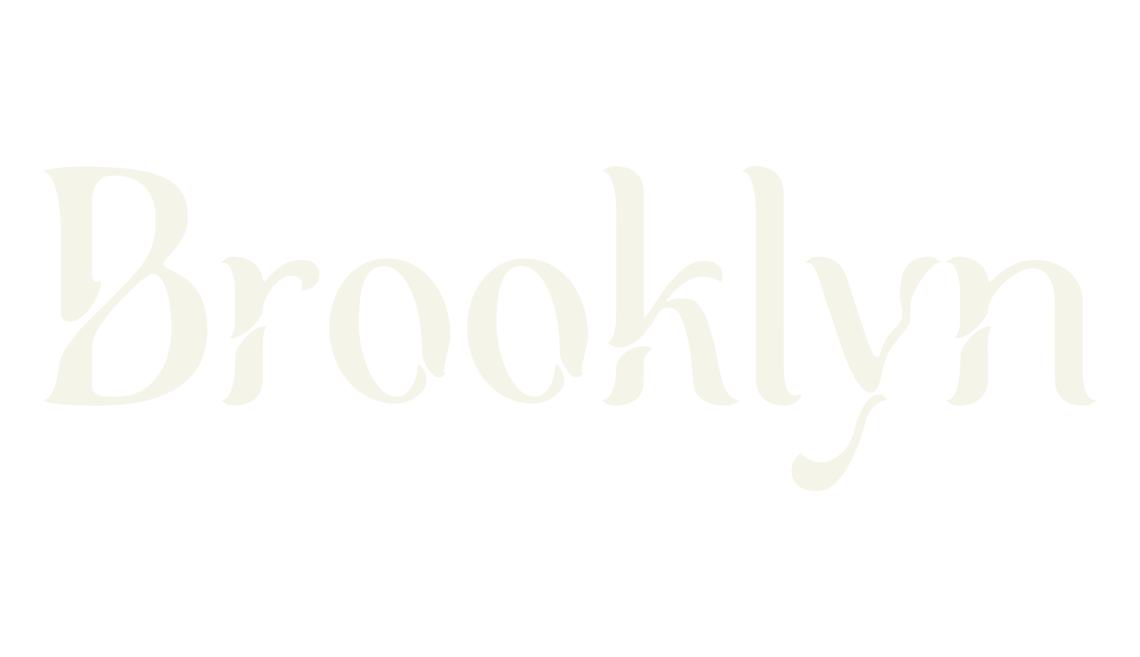 Brooklyn, fashion script font preview