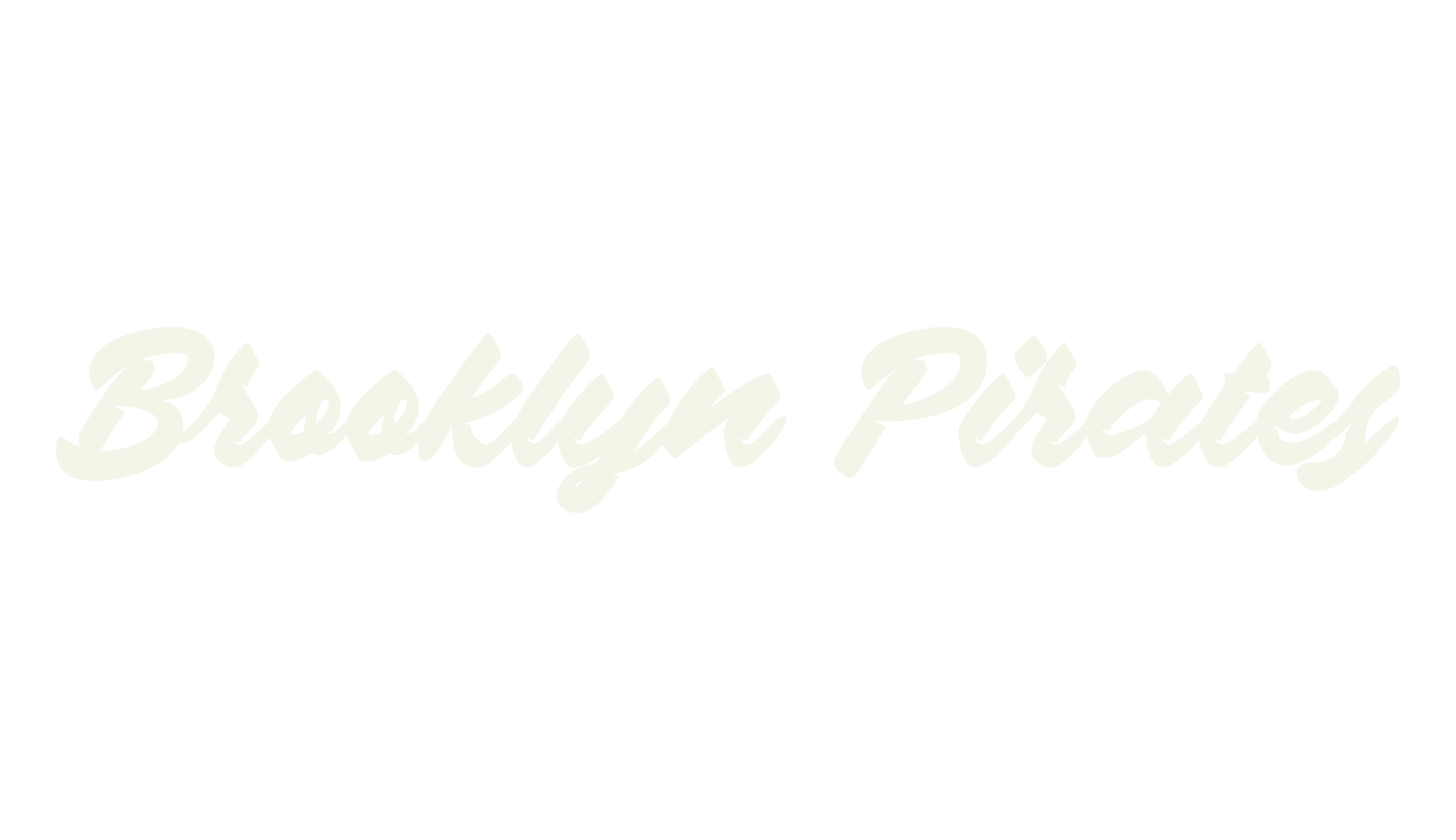 Brooklyn Pirates, baseball font preview