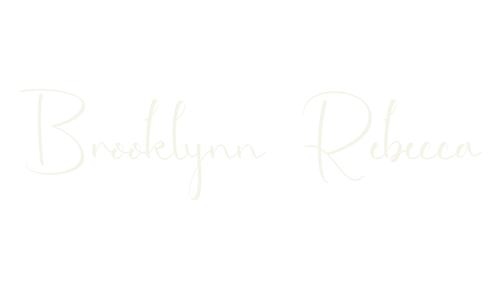 Brooklynn Rebecca, calligraphy font preview