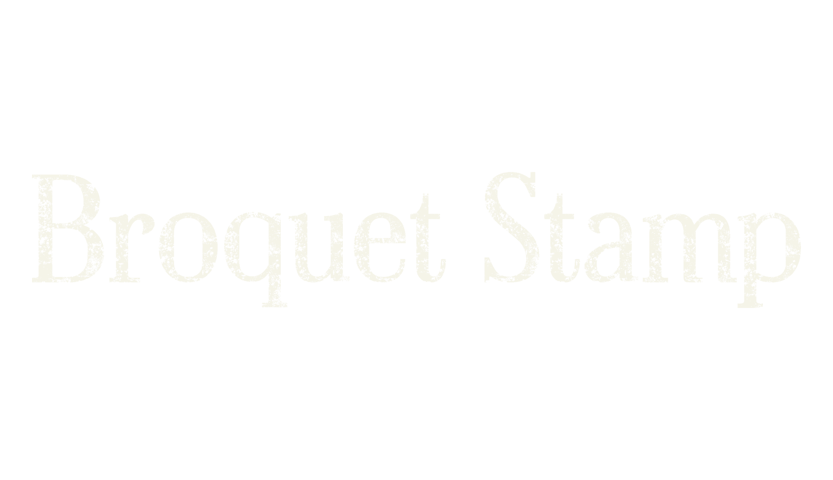 Broquet Stamp, vintage font preview