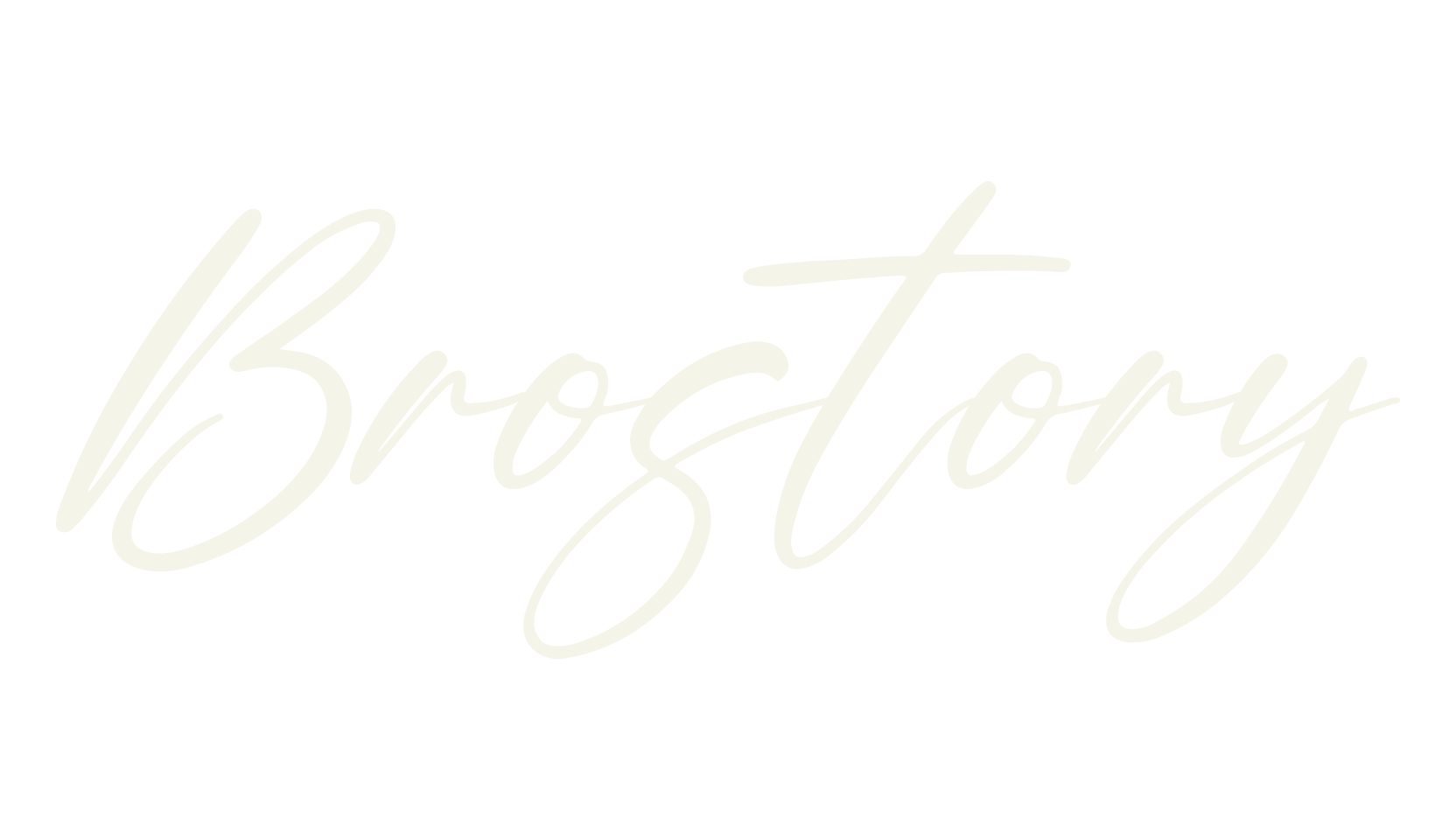 Brostory, cursive font preview