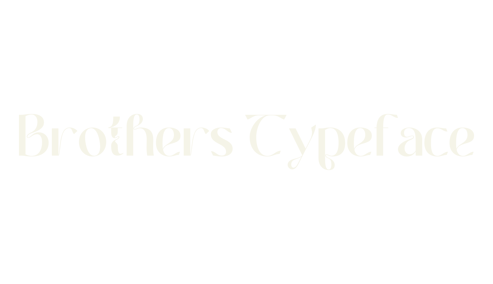 Brothers Typeface, text font preview