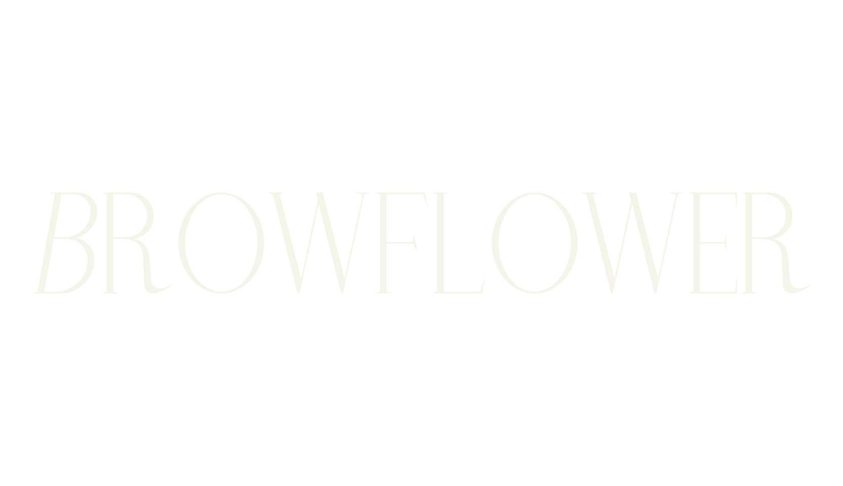 Browflower, modern font preview