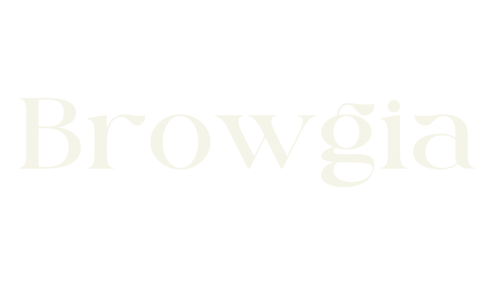 Browgia, cursive font preview
