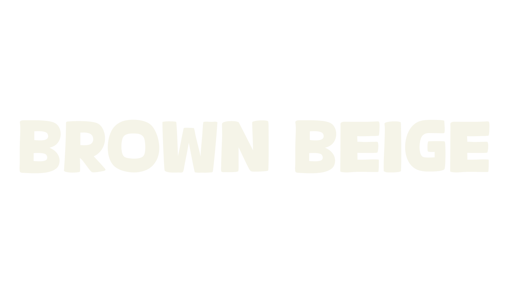 Brown Beige, display market font preview