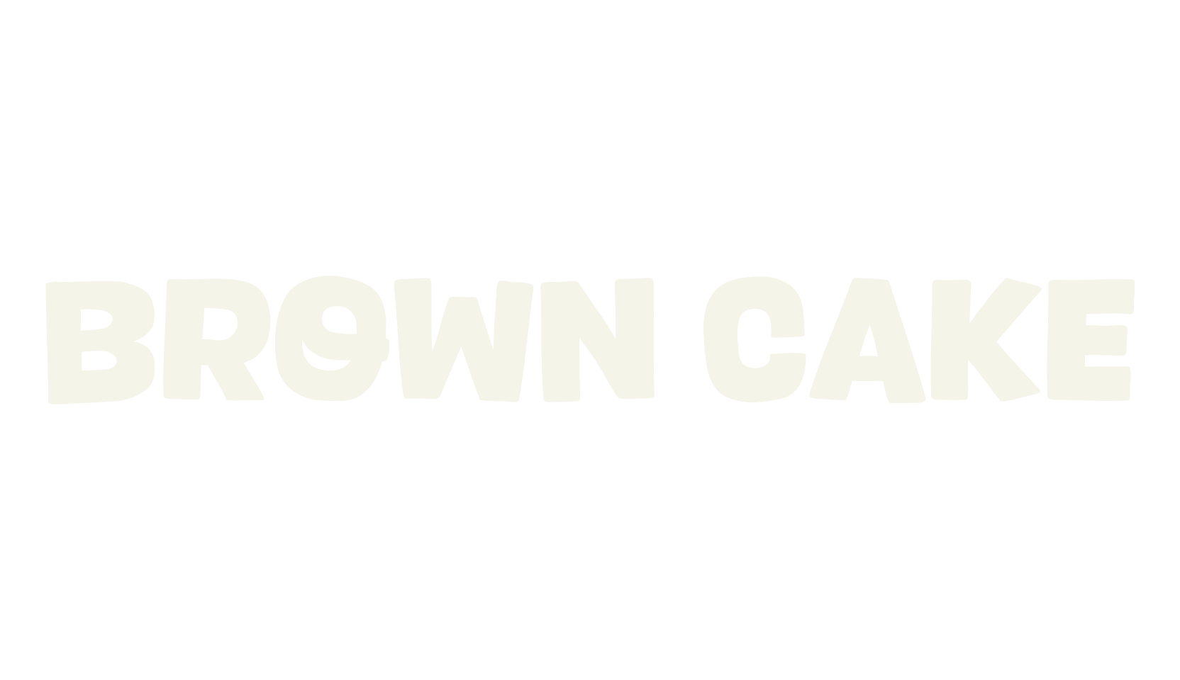 Brown Cake, display market font preview