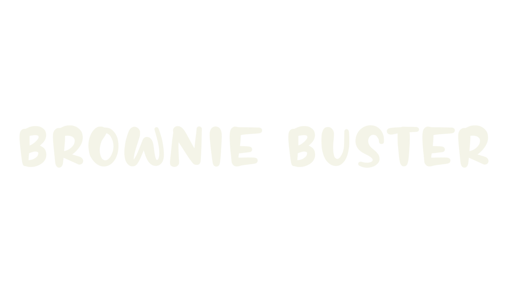 BROWNIE BUSTER, fashion sign font preview