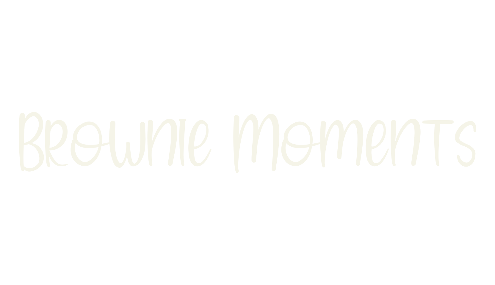 Brownie Moments, cute font preview
