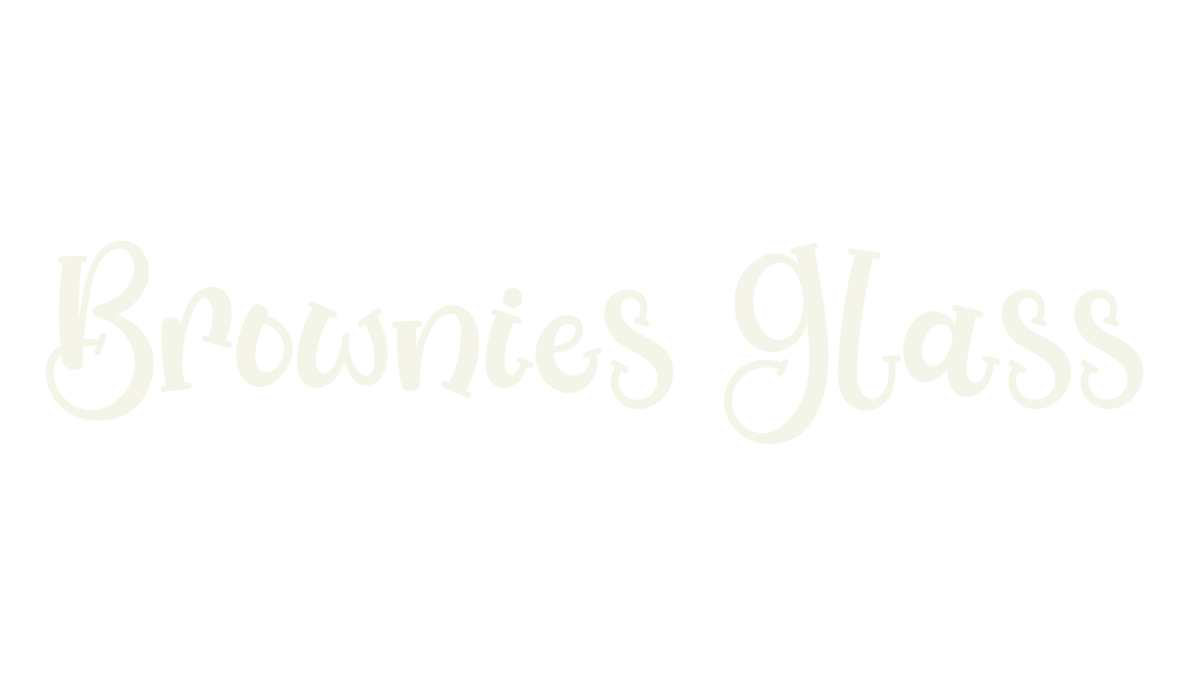 Brownies Glass, baby font preview