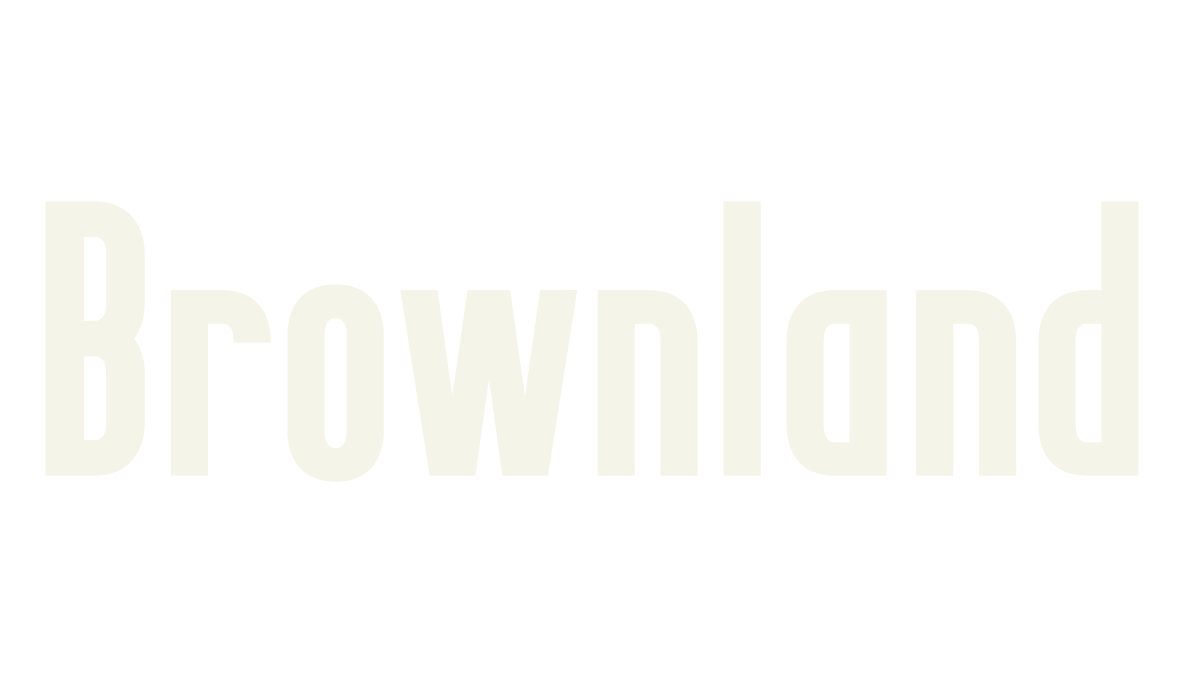 Brownland, condensed font preview