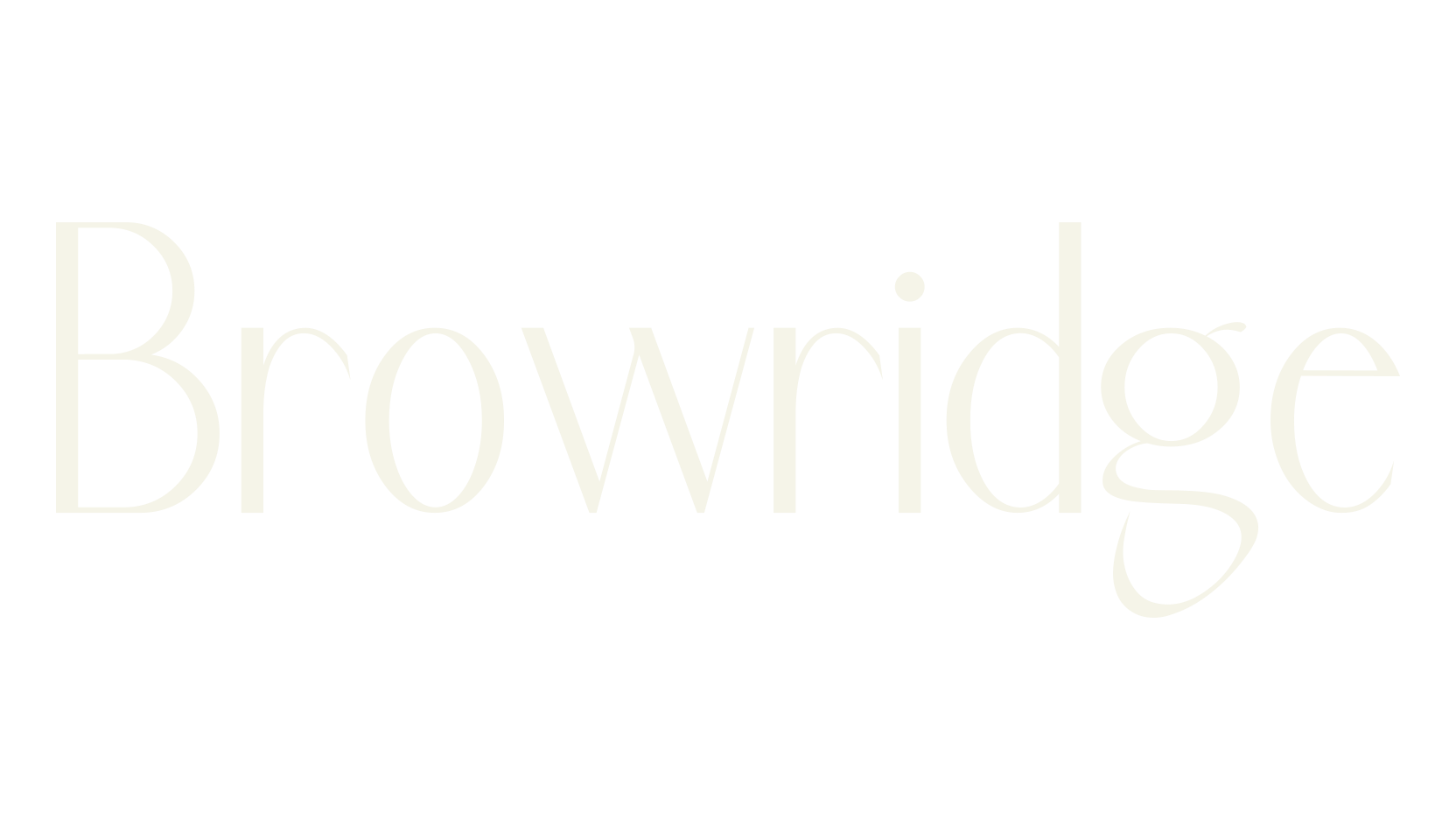 Browridge, sans serif font preview