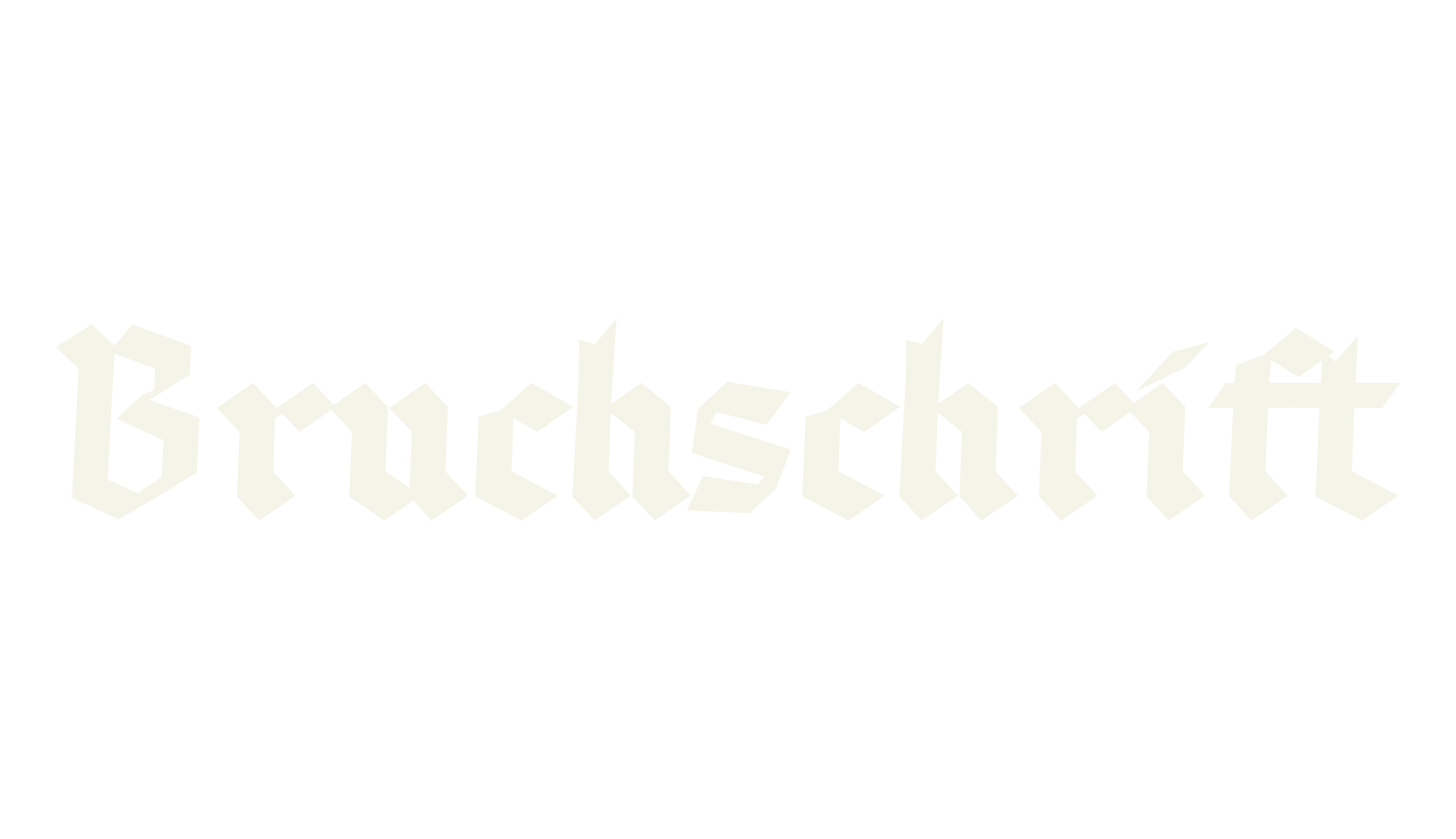 Bruchschrift, fantasy font preview