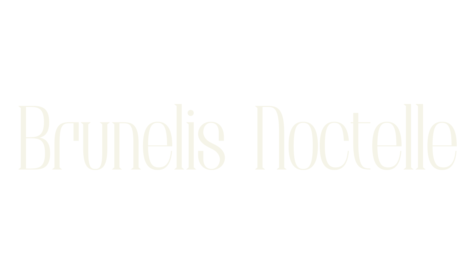 Brunelis Noctelle, serif font preview