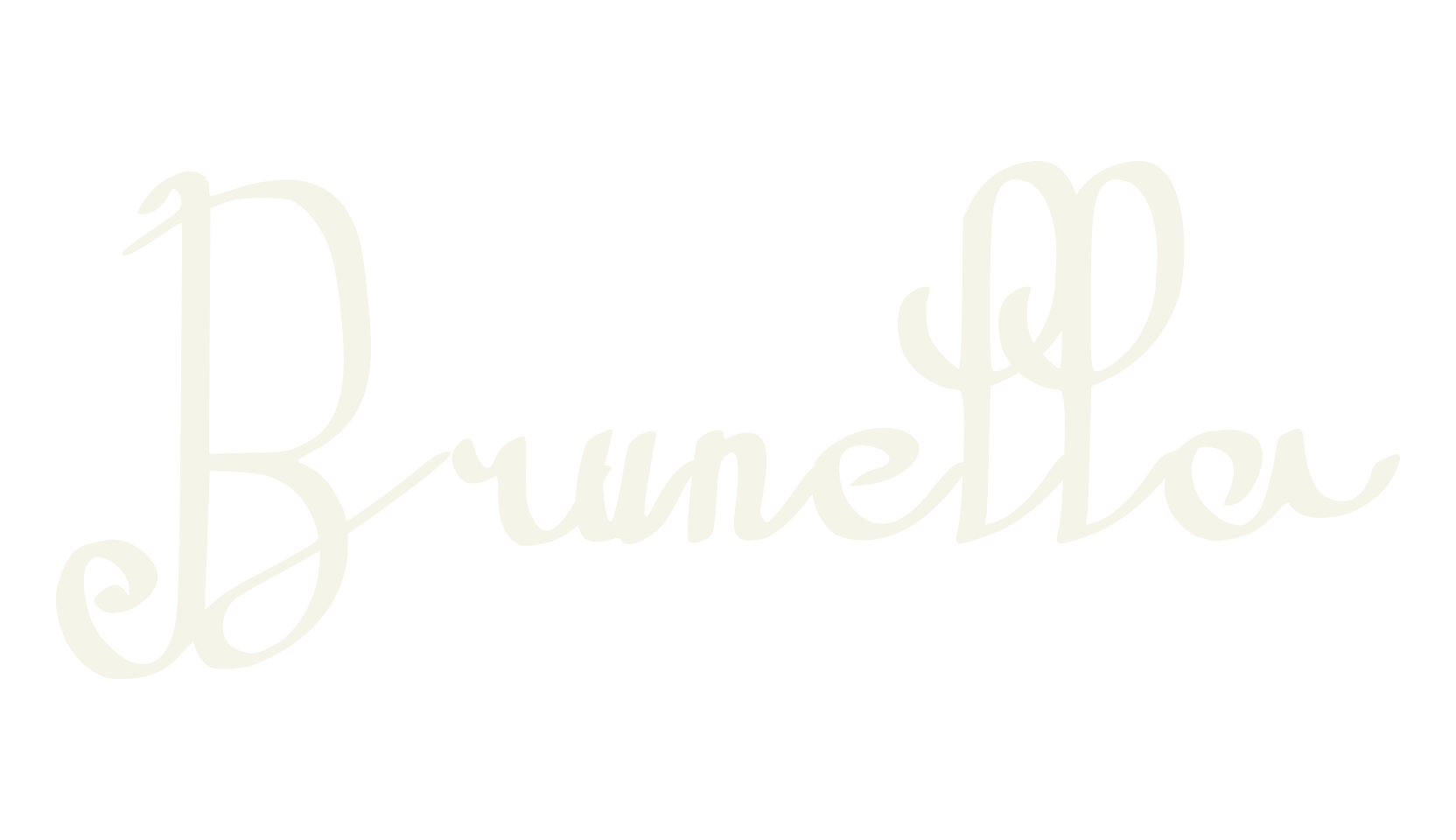 Brunella, cursive font preview