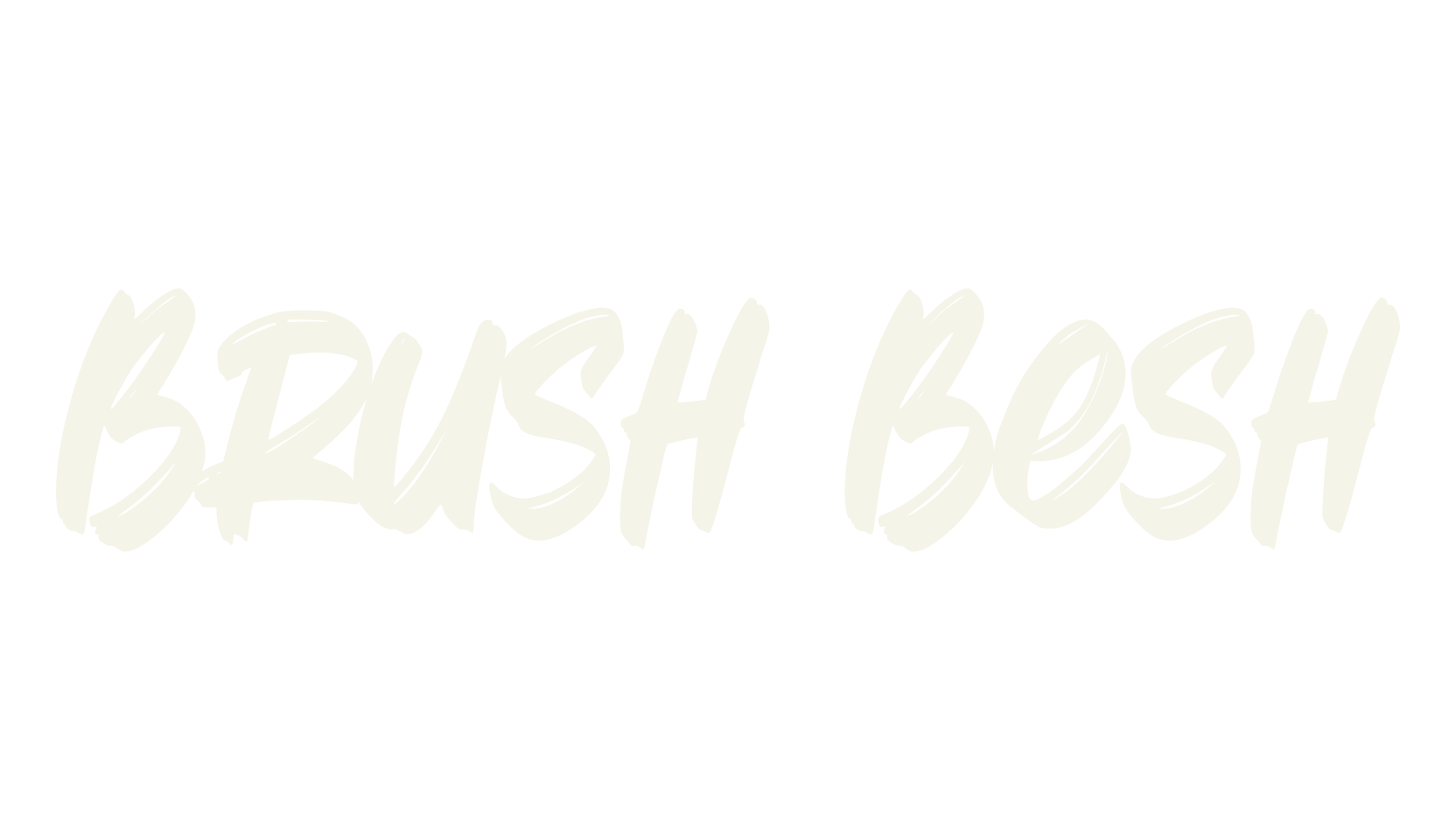 Brush Besh, brush font preview