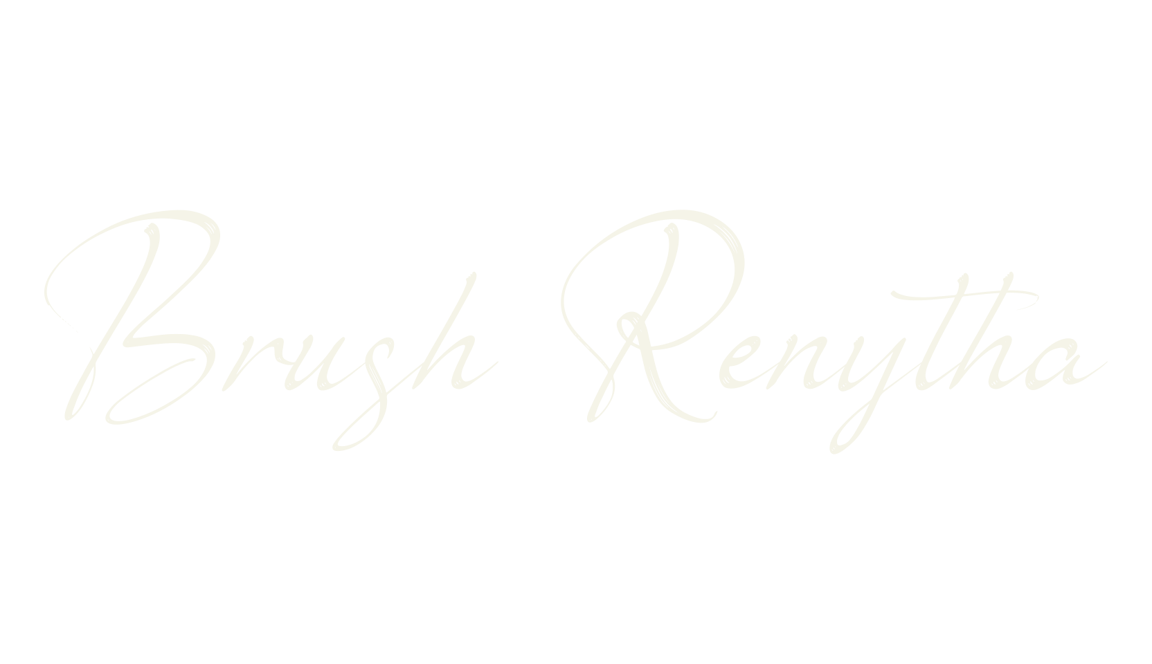 Brush Renytha, brush font preview