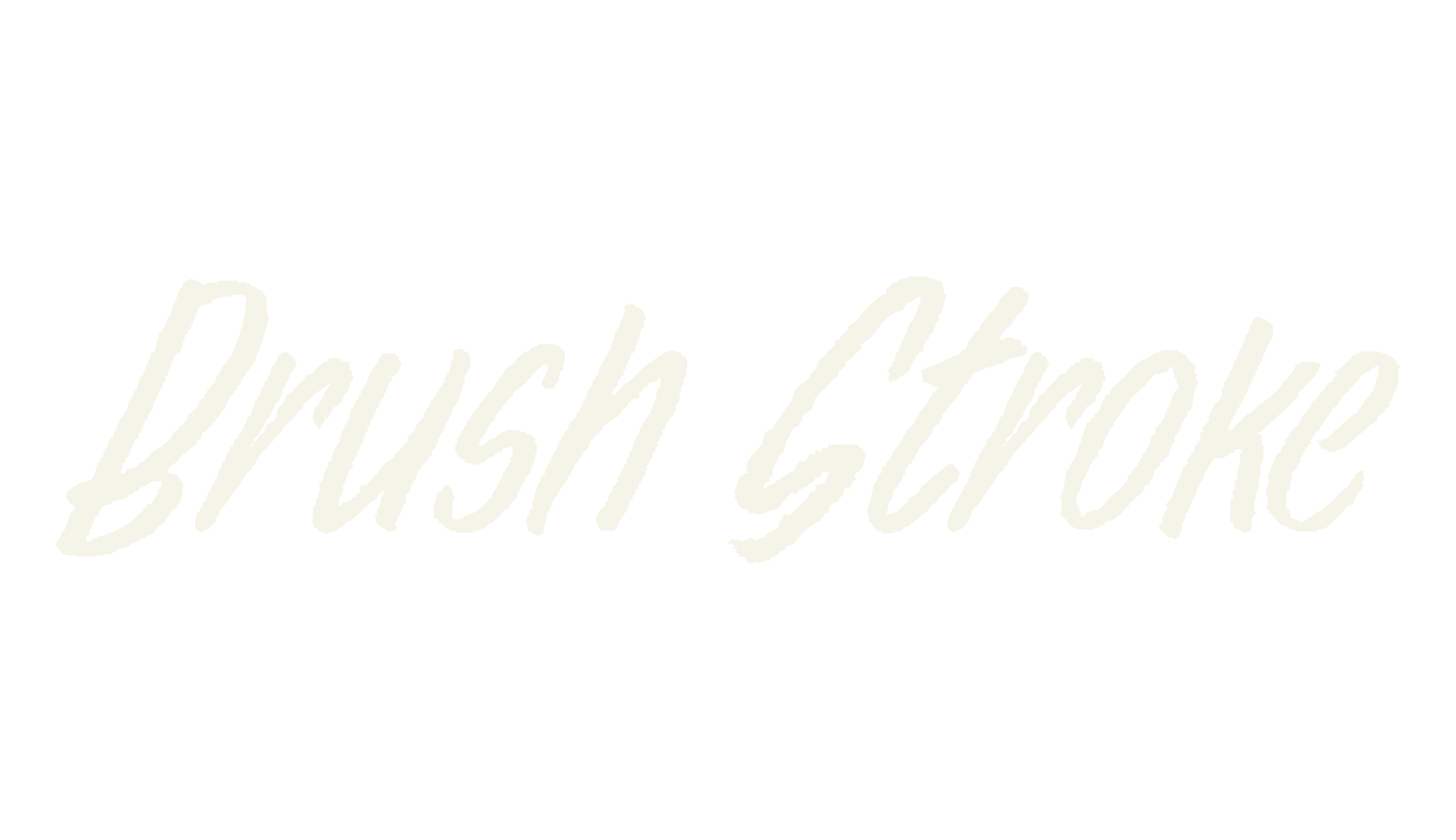 Brush Stroke, handwritten font preview