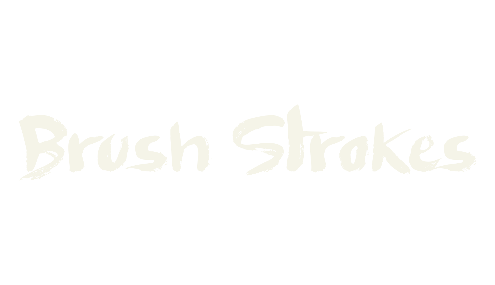 Brush Strokes, handwritten font preview