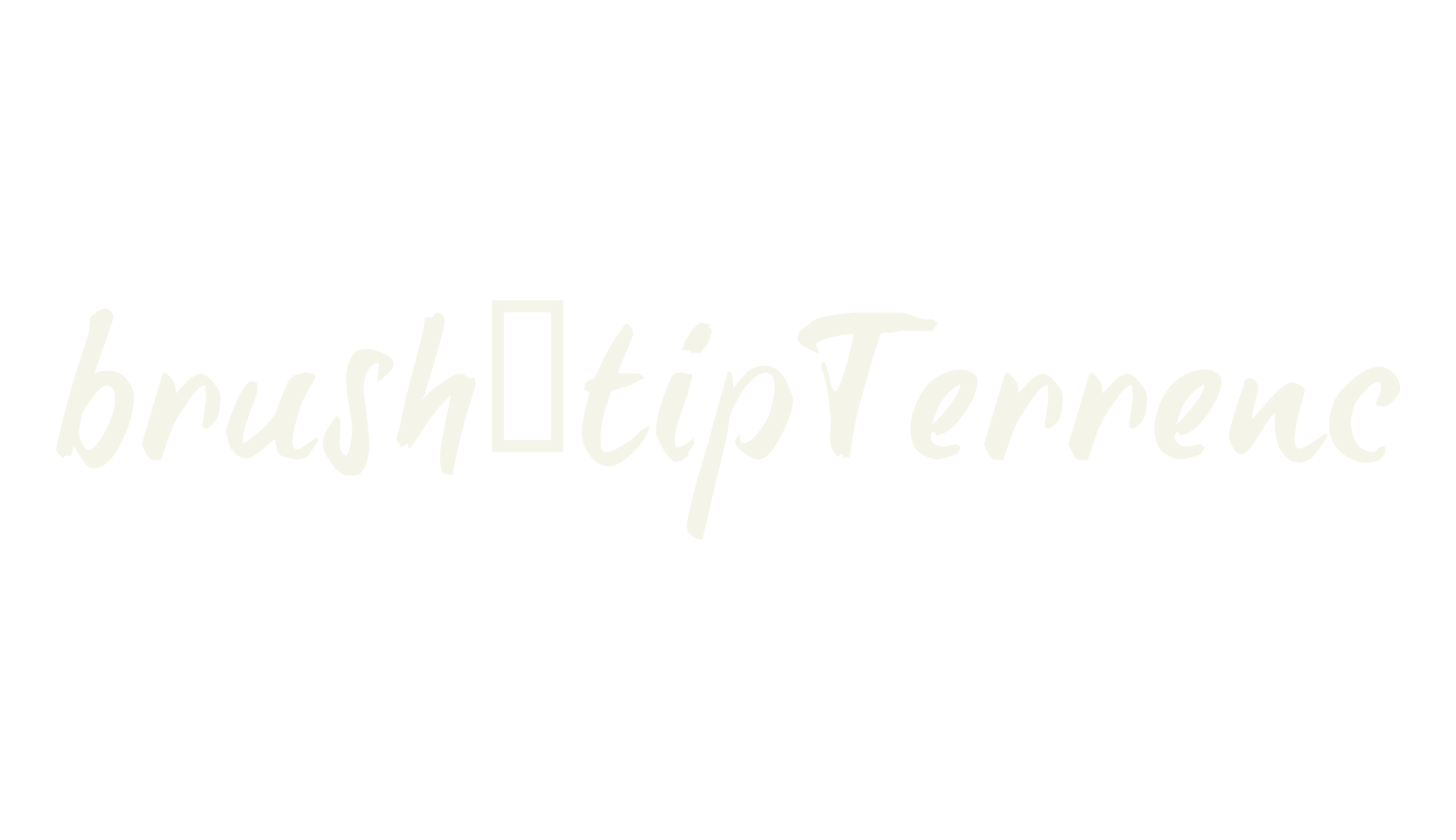 brush-tipTerrenc, brush font preview
