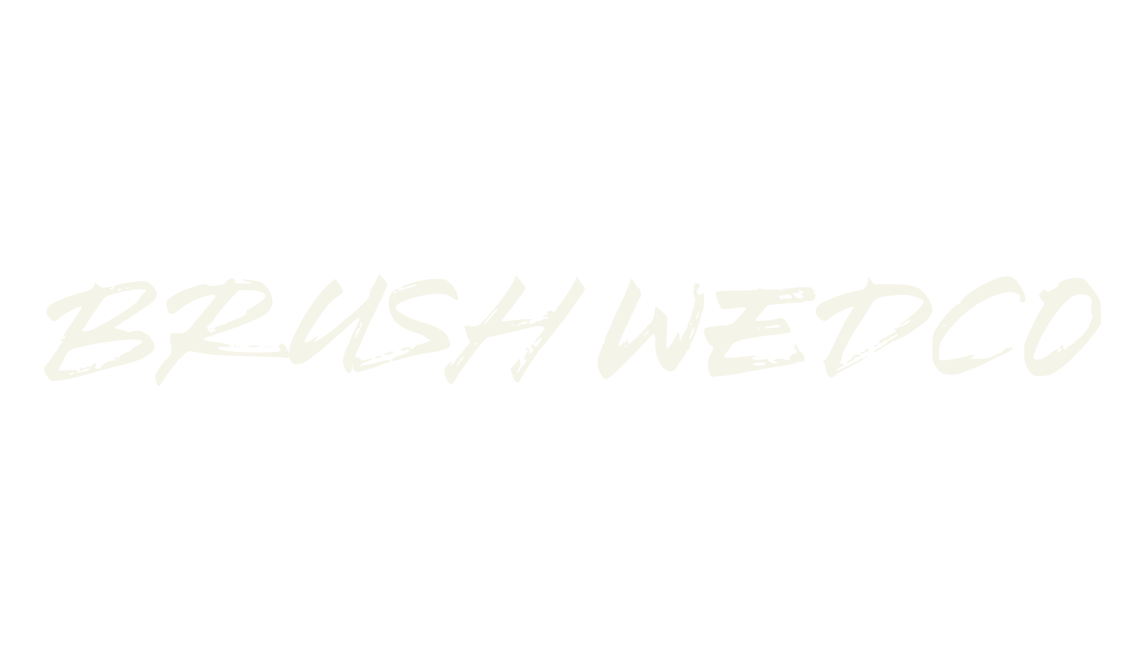 Brush Wedco, brush font preview