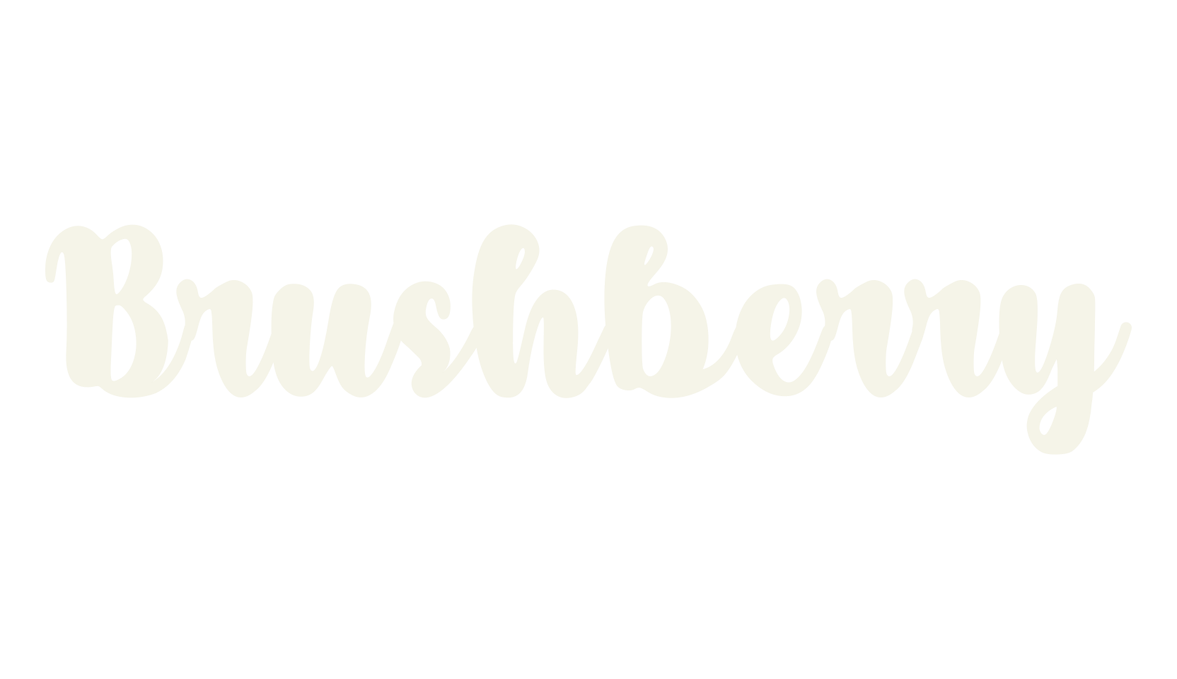 Brushberry, lettering font preview