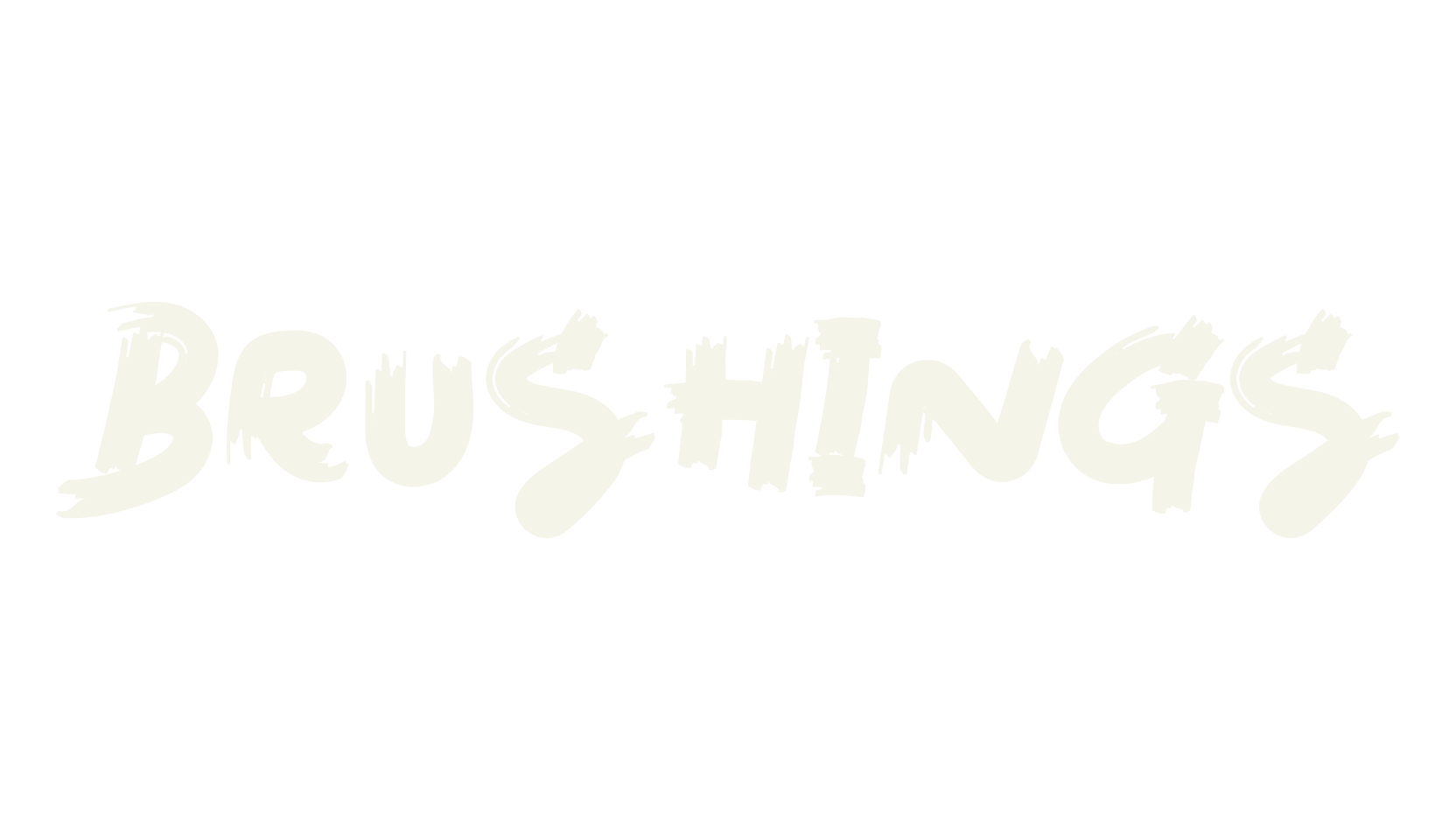 Brushings, graffiti font preview