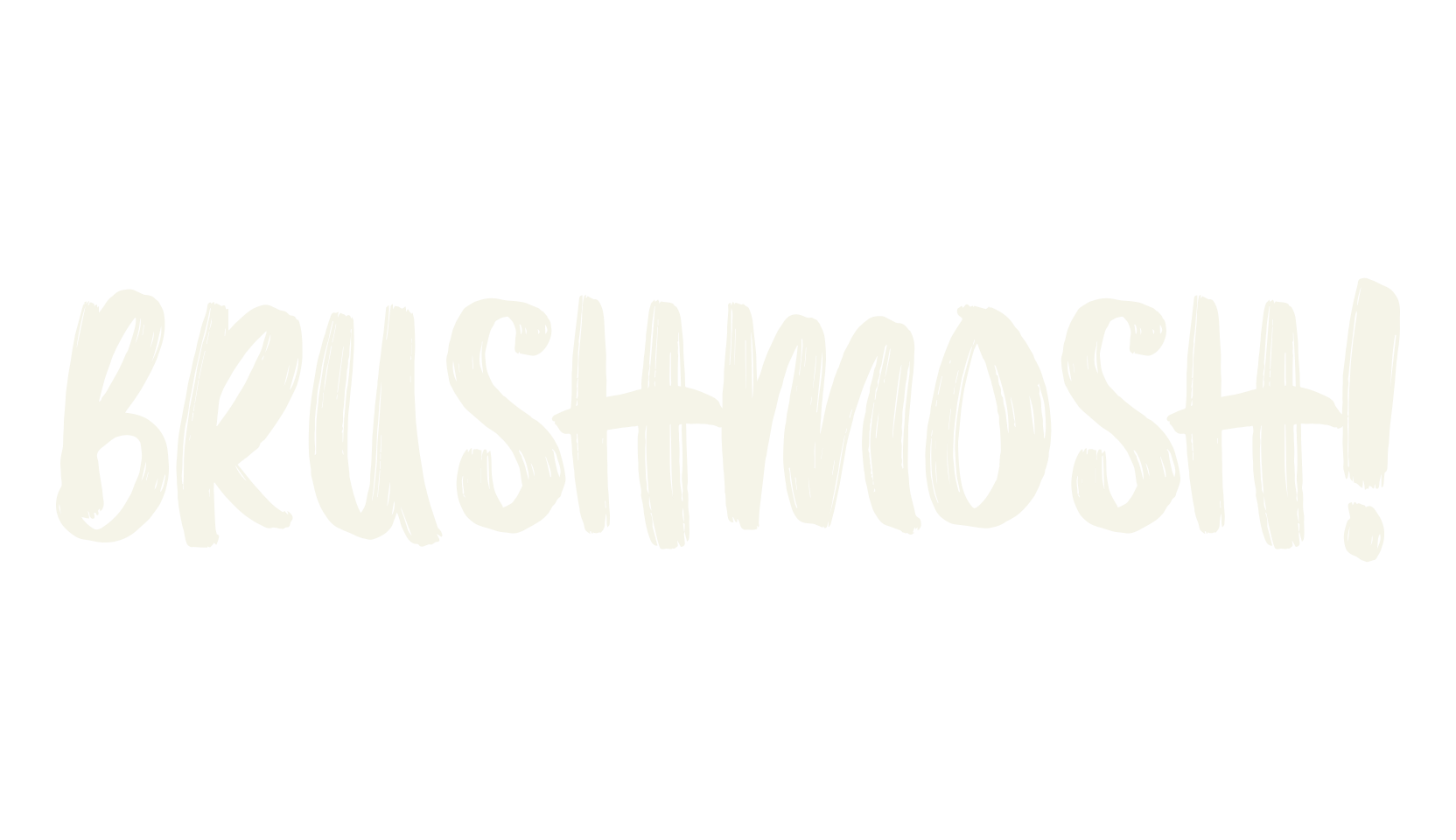 BRUSHMOSH!, brush font preview