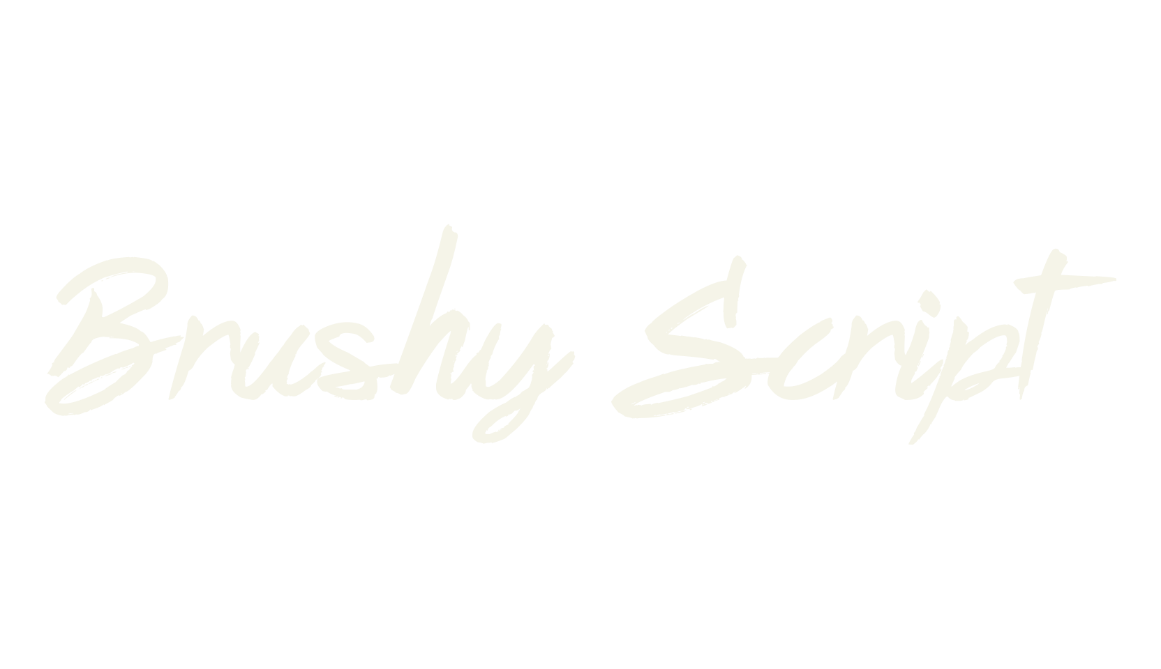 Brushy Script, fashion script font preview
