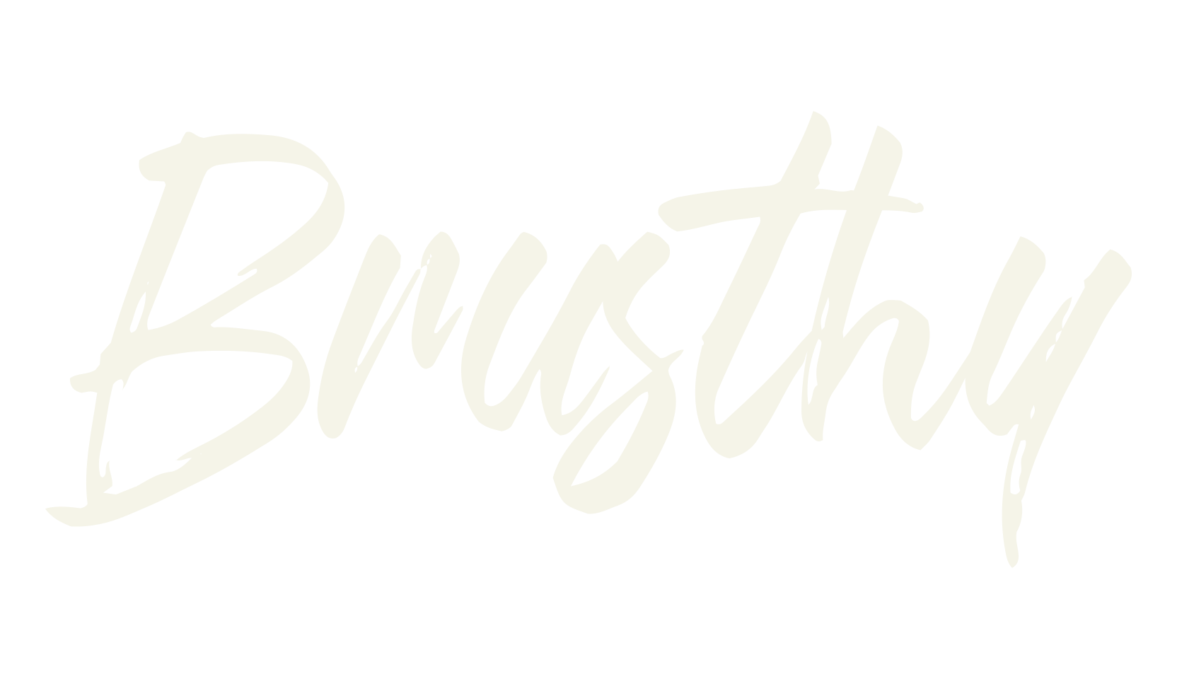 Brusthy, handwriting font preview