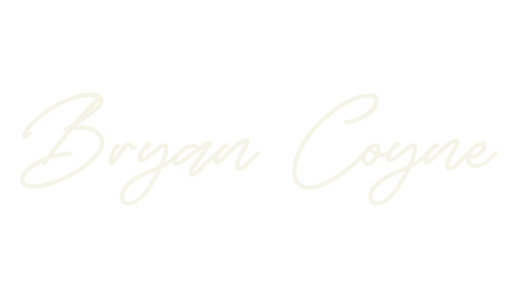 Bryan Coyne, script font preview