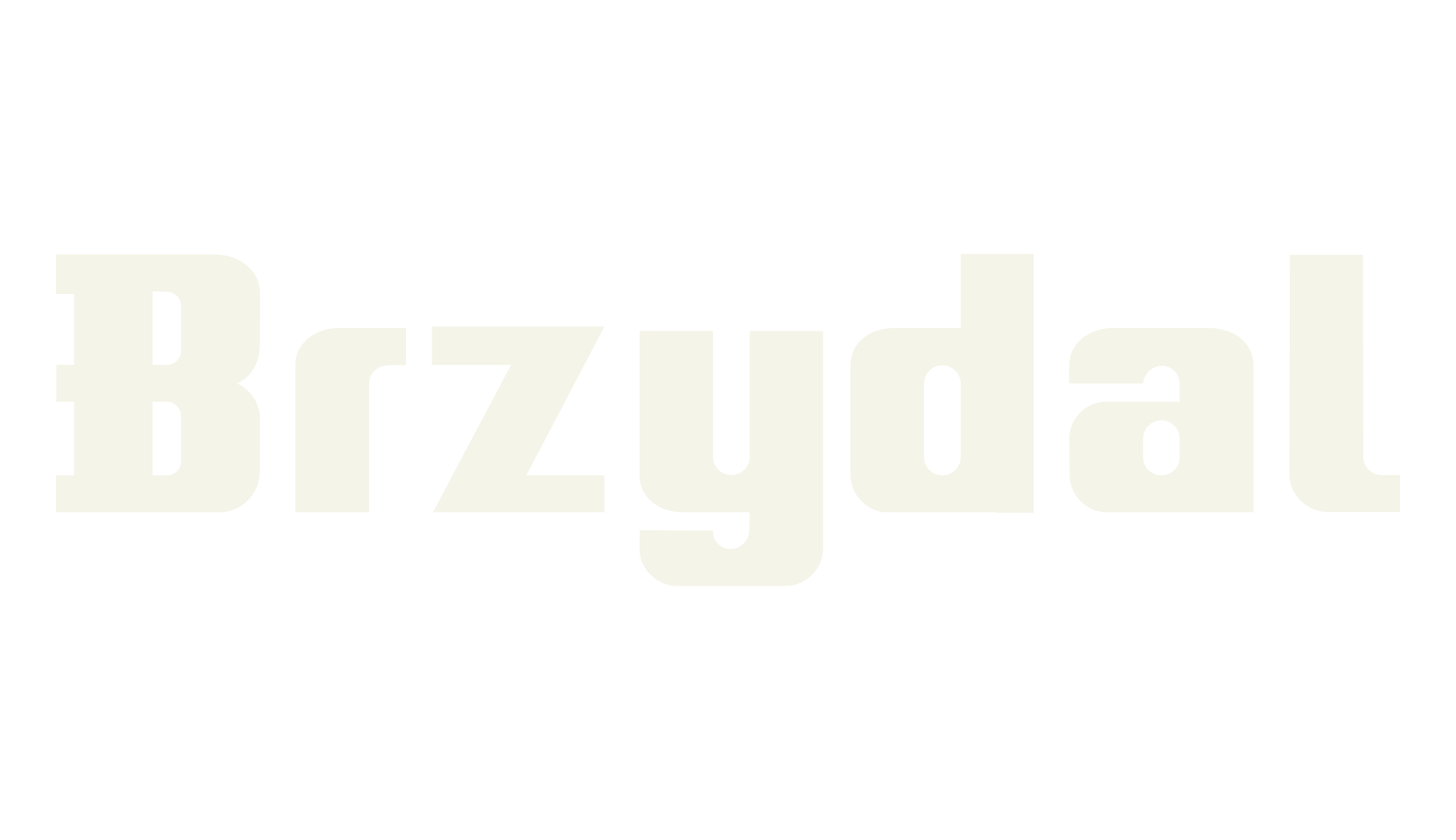 Brzydal, bold font preview