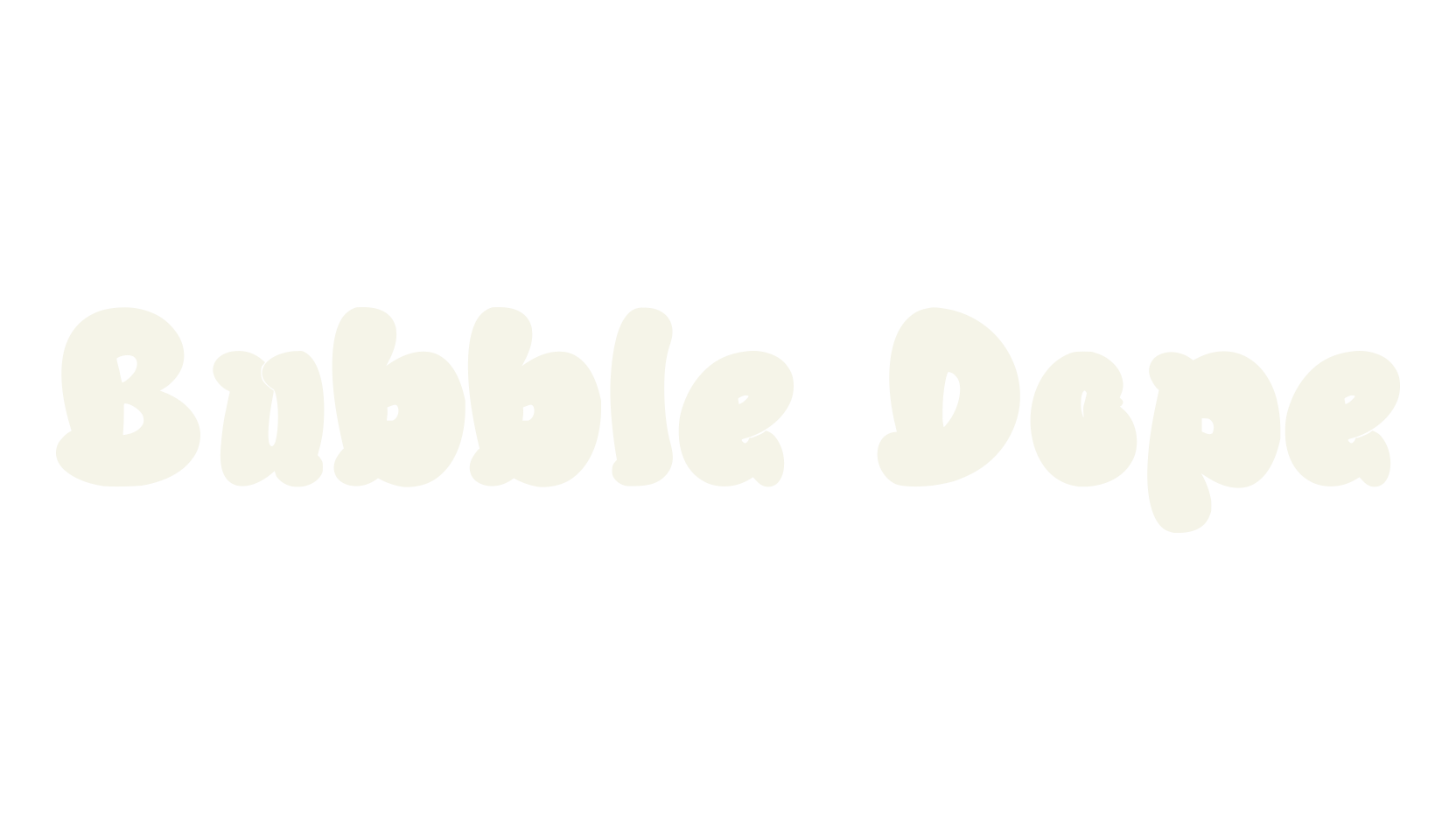 Bubble Dope, graffiti font preview