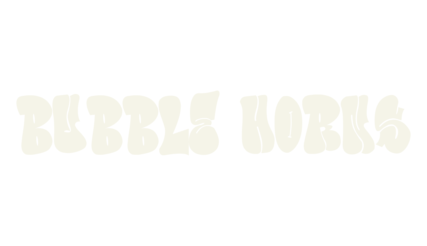 Bubble Horns, graffiti font preview