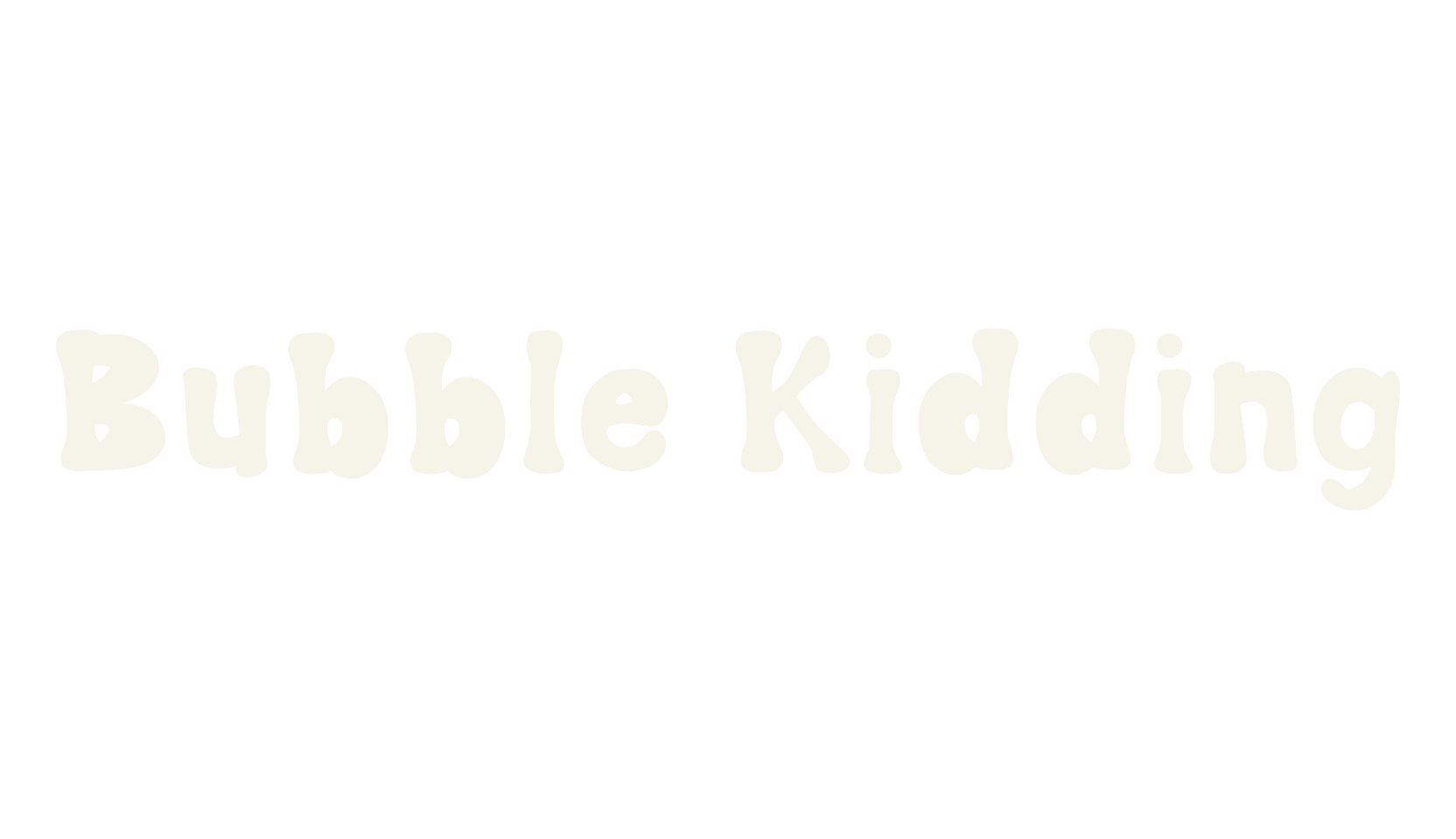 Bubble Kidding, handwriting font preview