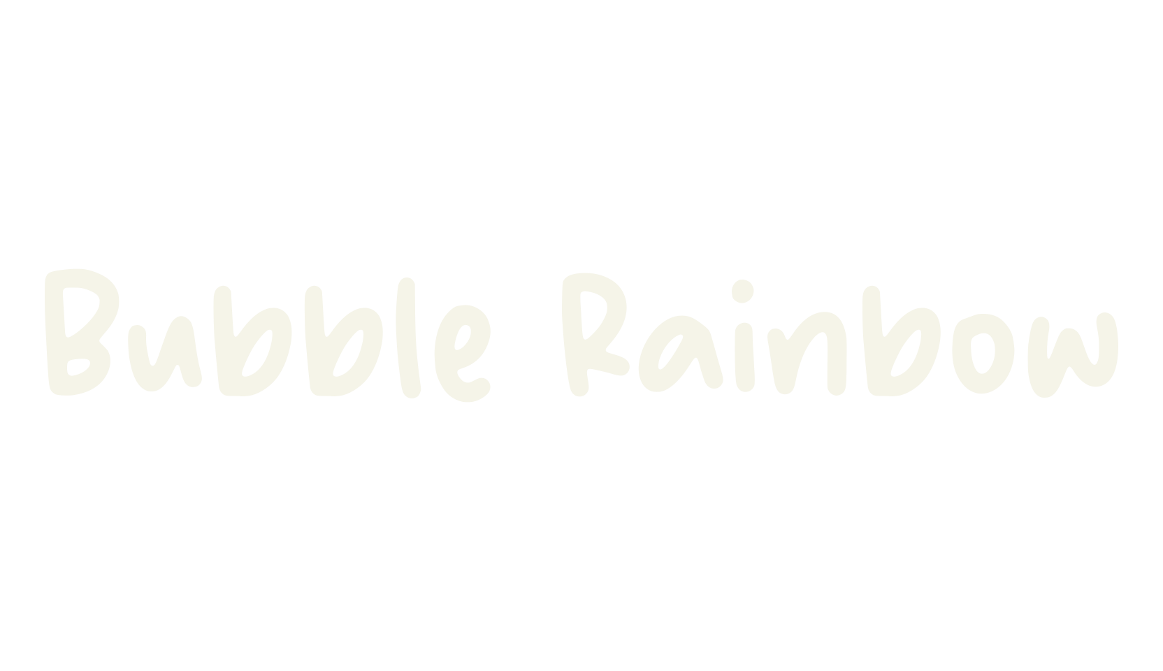 Bubble Rainbow, fashion script font preview