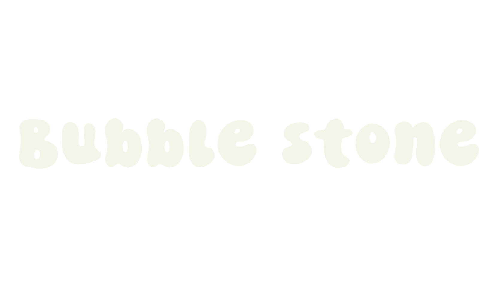 Bubble Stone, bubbly font preview