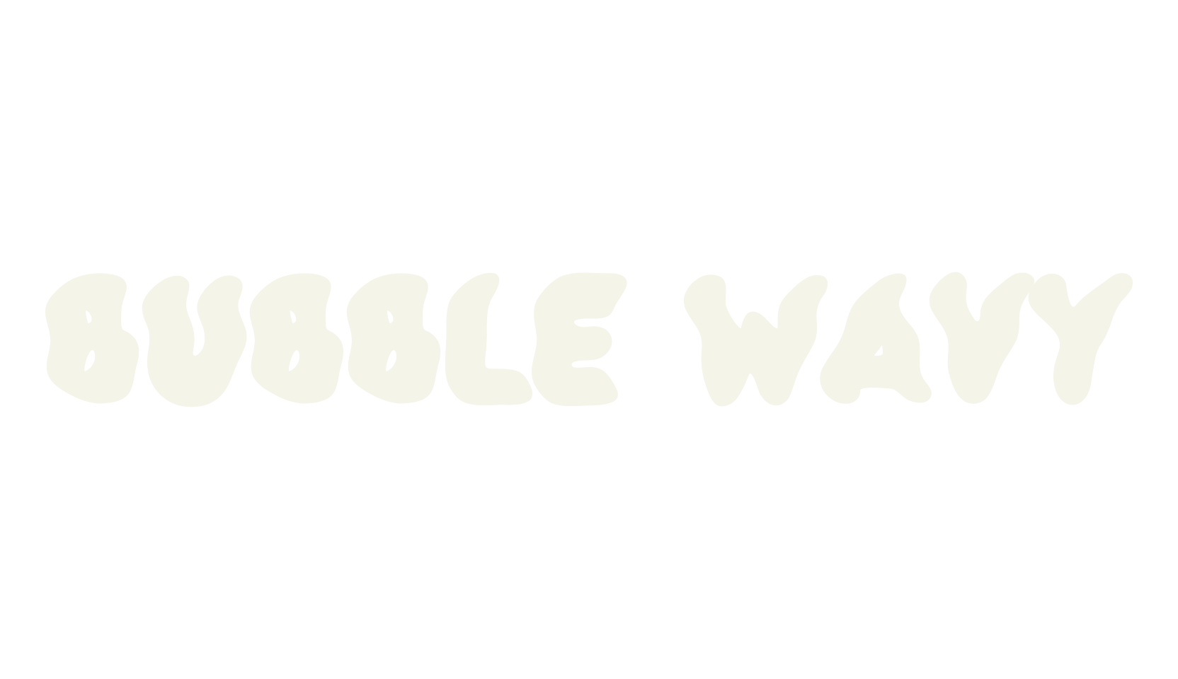 Bubble Wavy, bubble font preview