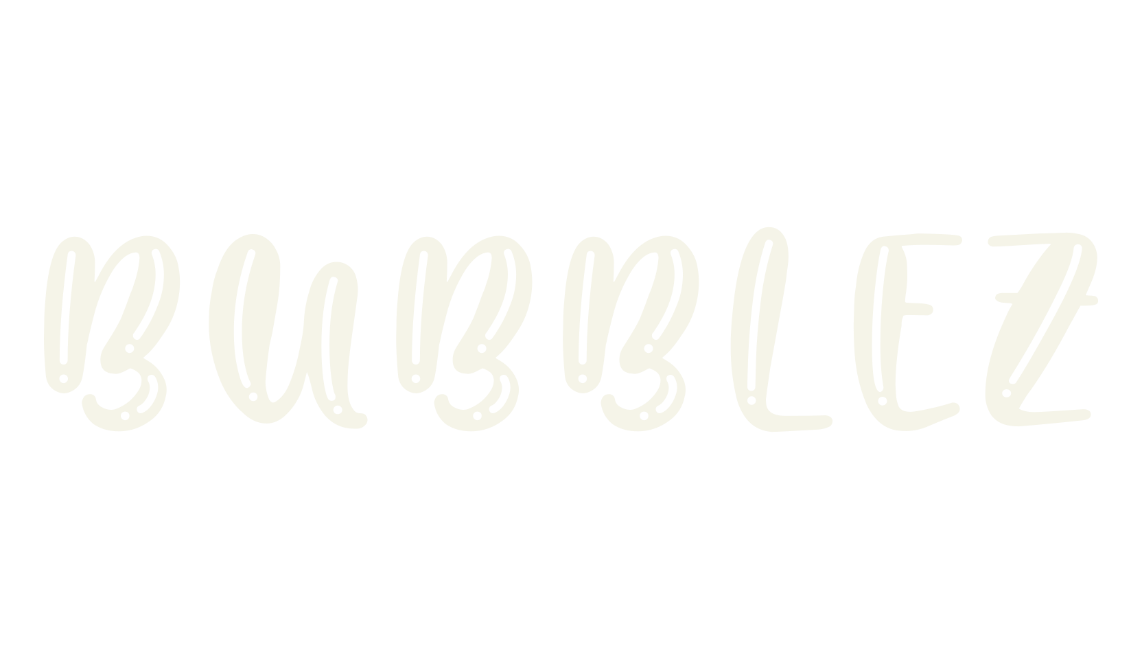 Bubblez, display market font preview